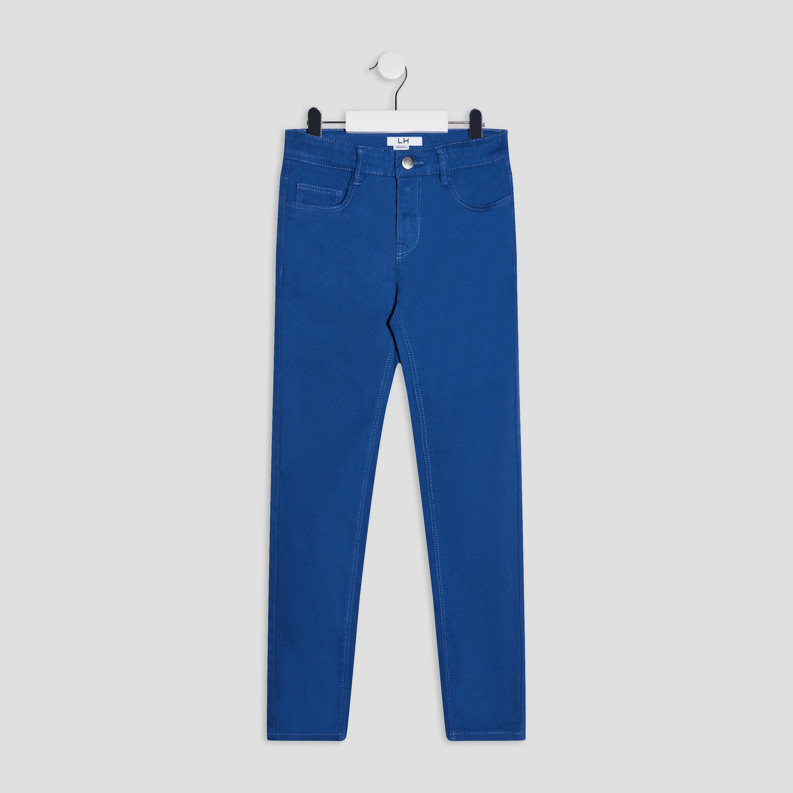 pantalon slim stretch bleu roi garcon Pantalon slim stretch bleu roi garçon