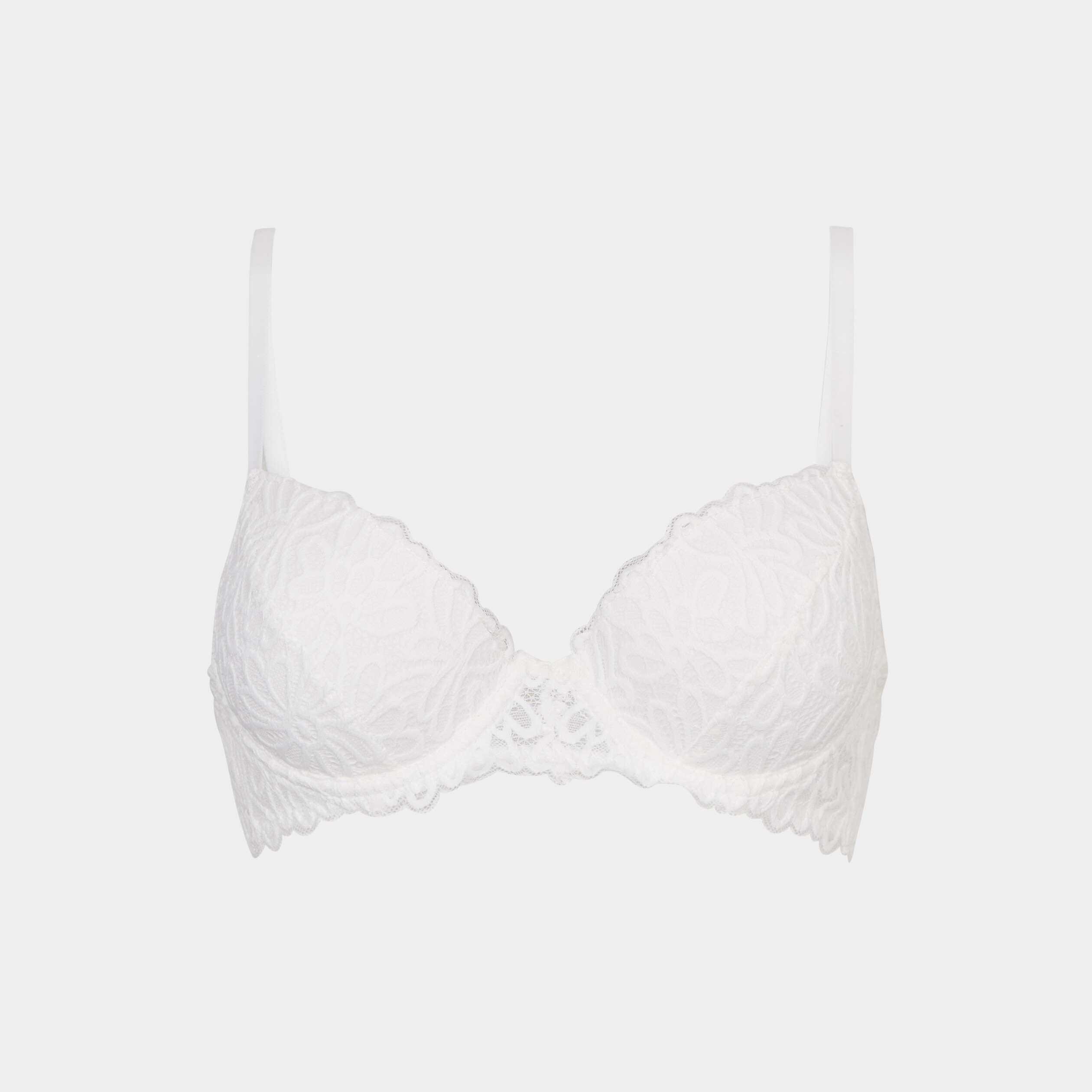 soutien gorge corbeille padde dentelle blanc femme Soutien-gorge corbeille paddé dentelle blanc femme