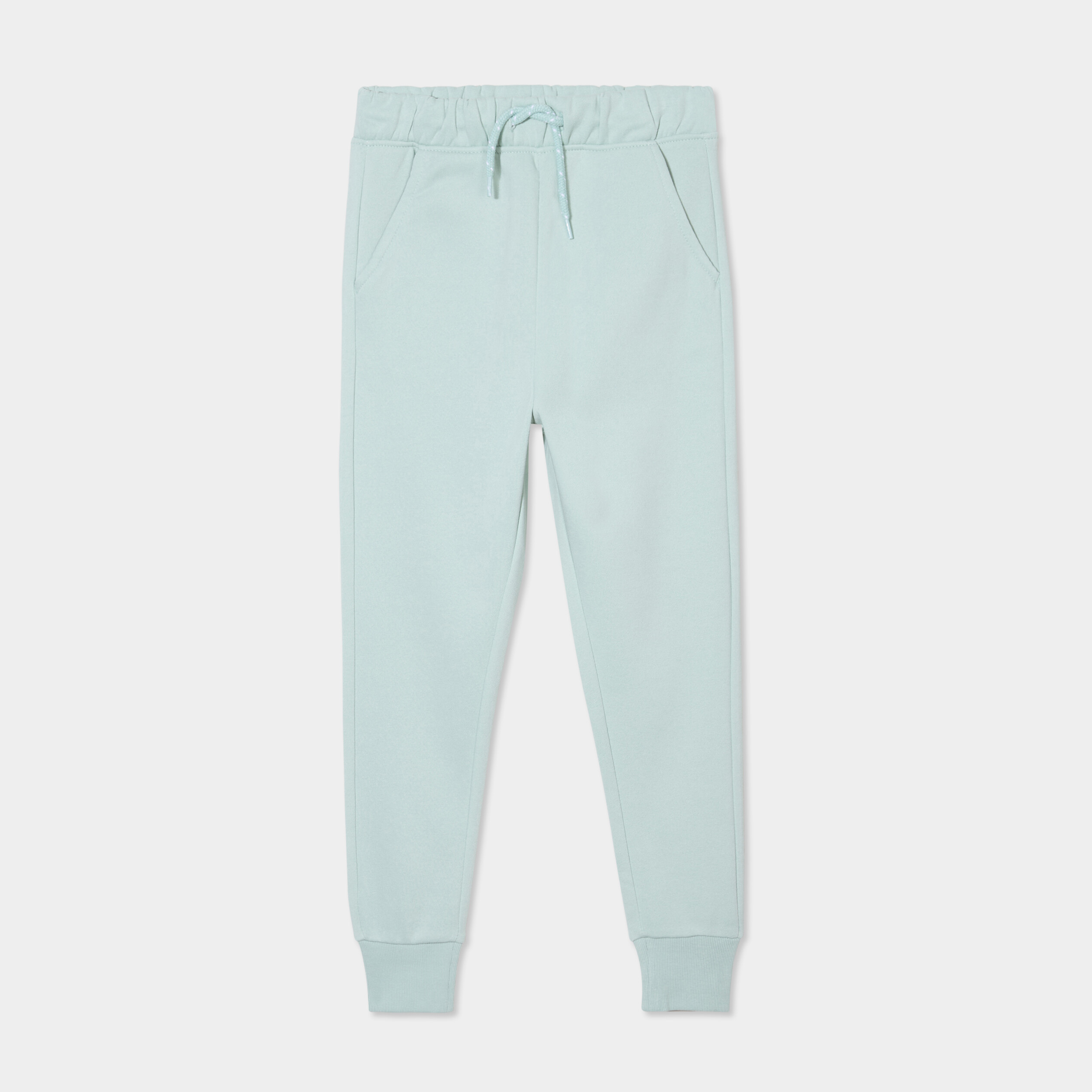 Pantalon de jogging molleton vert pastel gar&ccedil;on