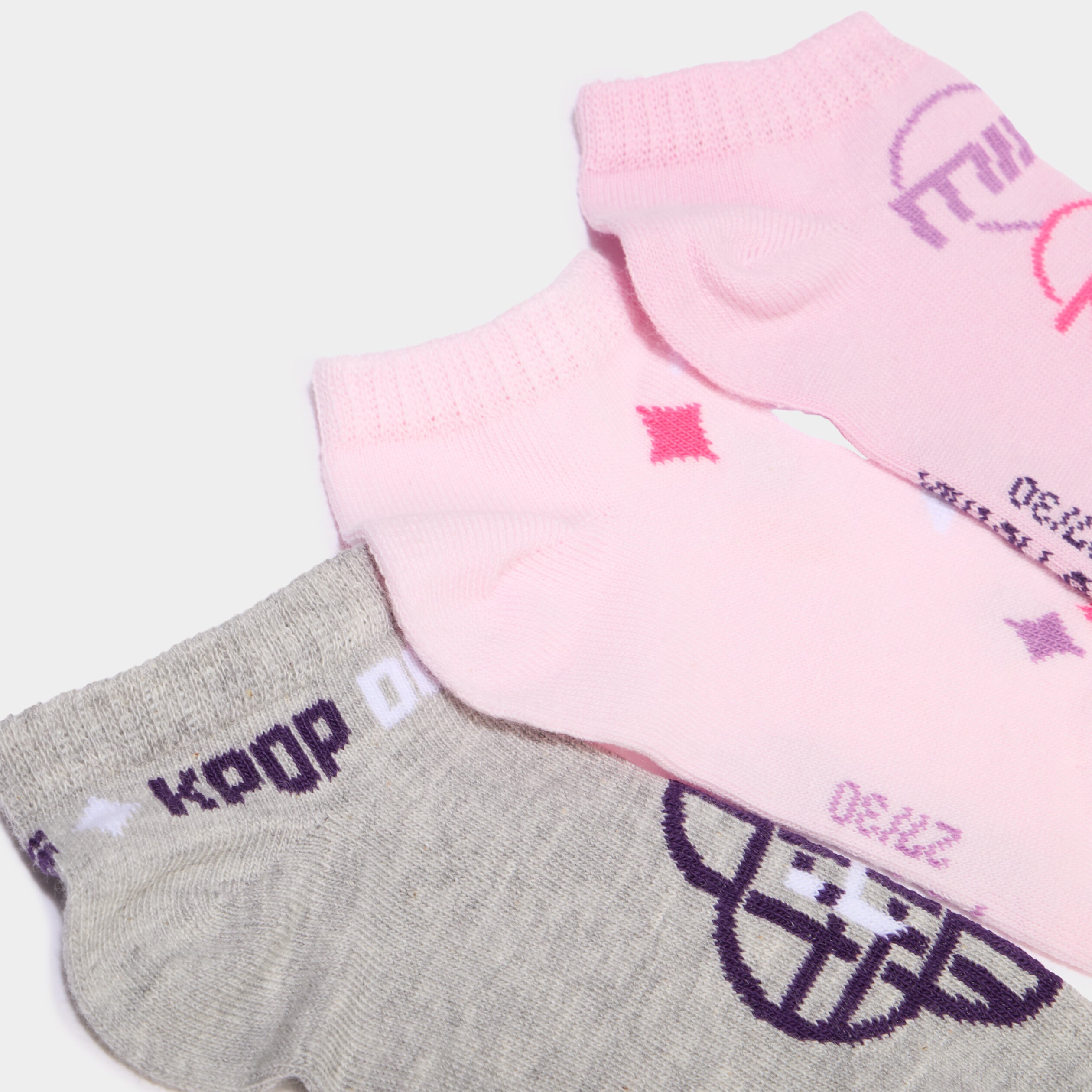 Lot 3 chaussettes Kpop Demon Hunters violet fille