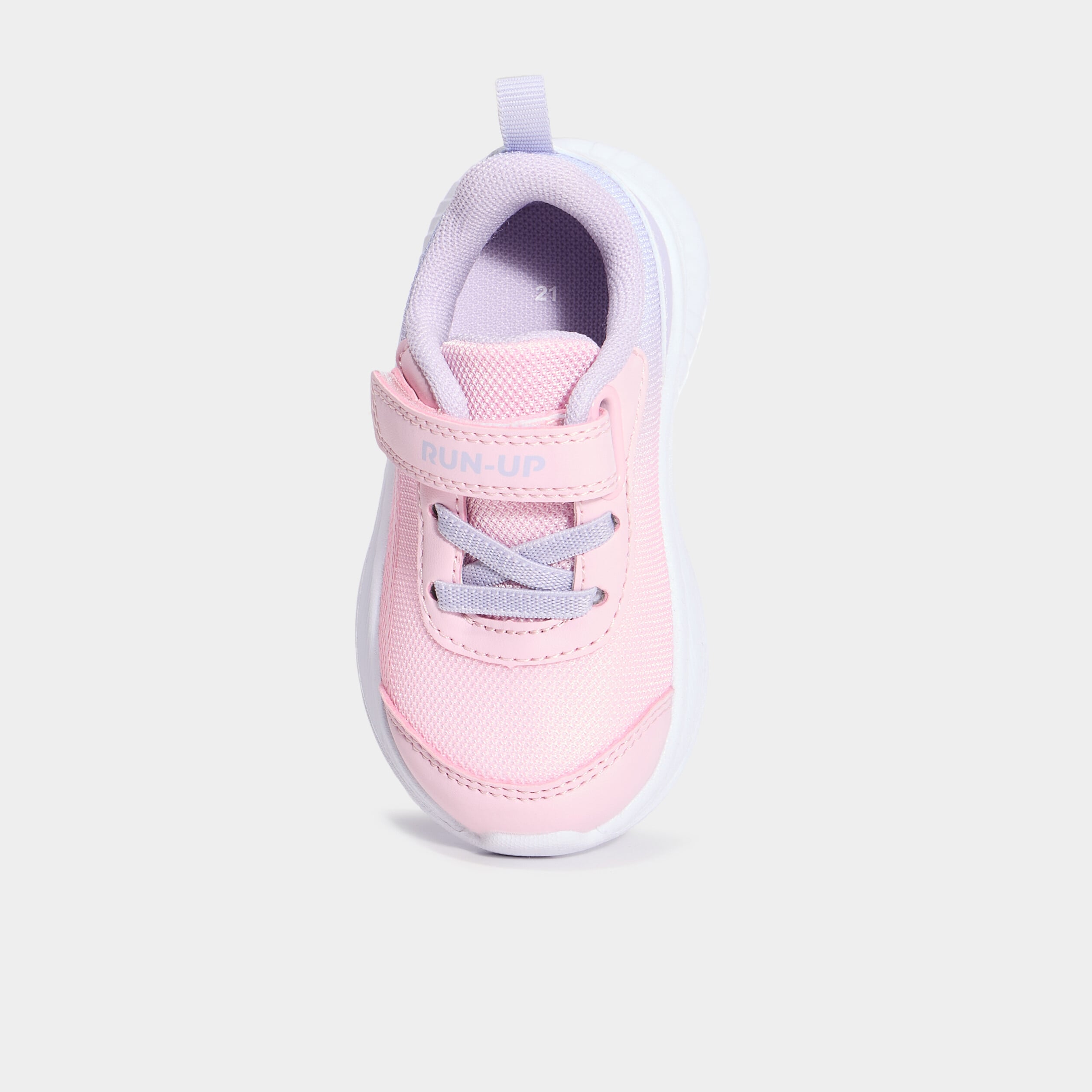 Baskets running &agrave; scratchs rose b&eacute;b&eacute; fille