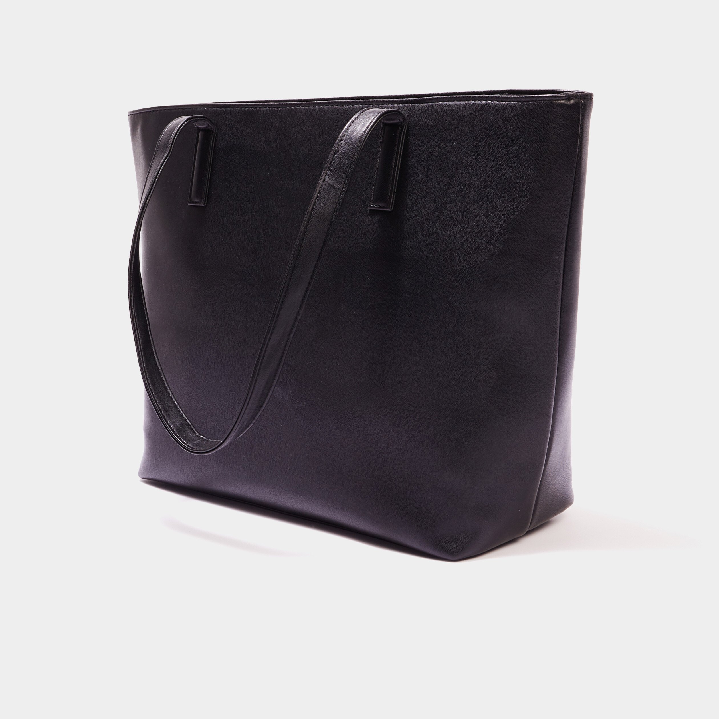 sac cabas detail matelasse noir femme Sac cabas détail matelassé noir femme