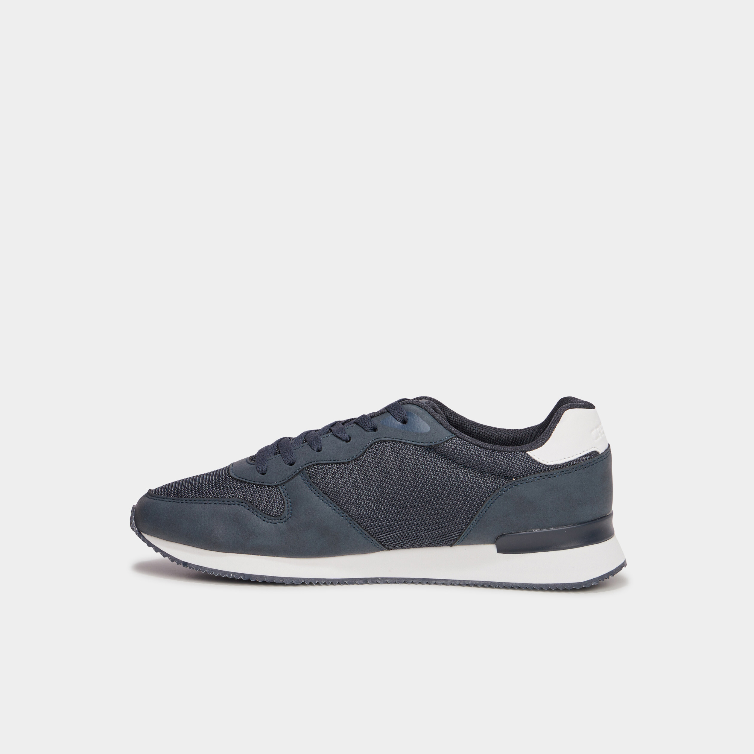Chaussures running &agrave; lacets bleu fonc&eacute; homme