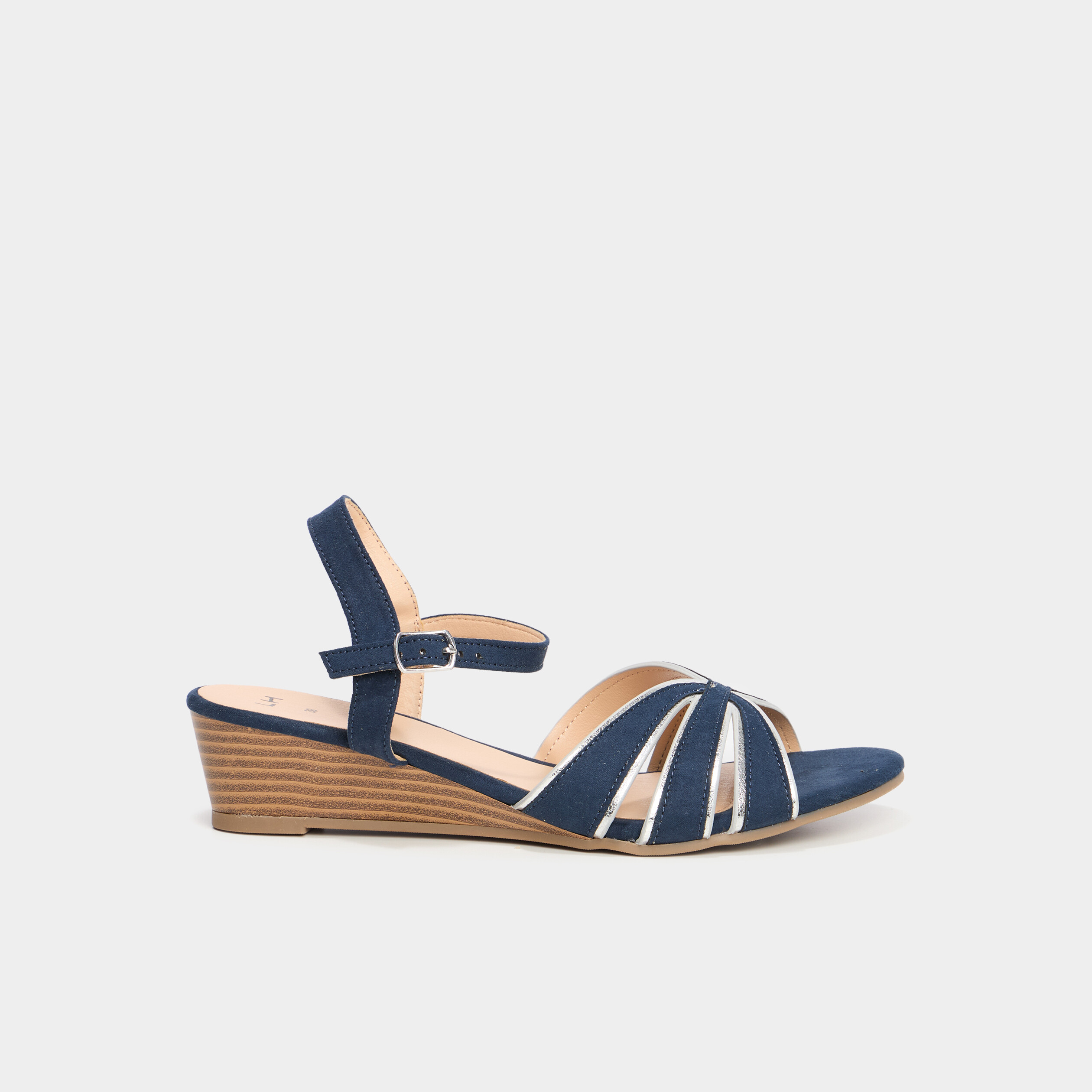 sandales compensees bleu marine femme Sandales compensées bleu marine femme