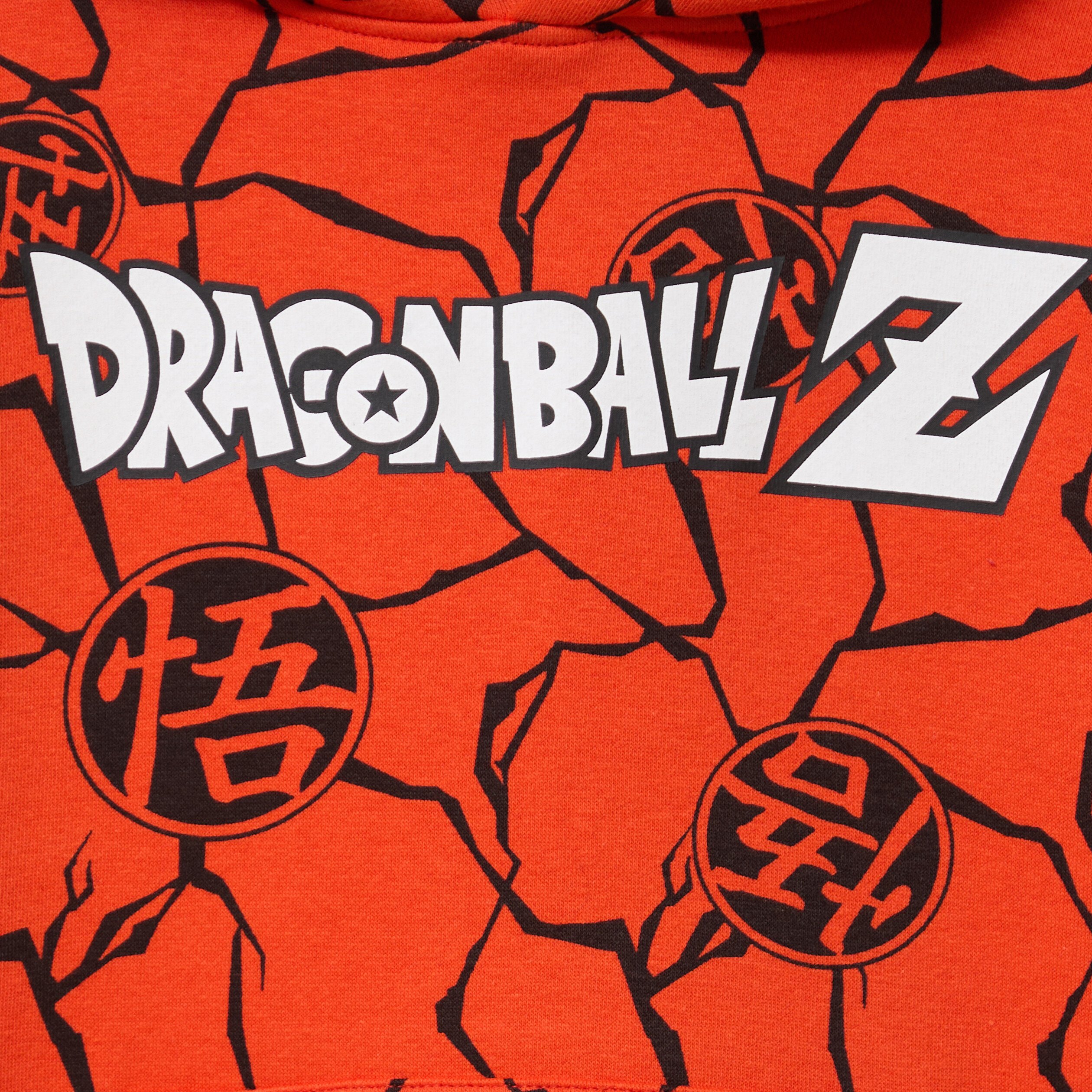 sweat hoodie 1 poche dragon ball z orange garcon Sweat hoodie 1 poche Dragon Ball Z orange garçon