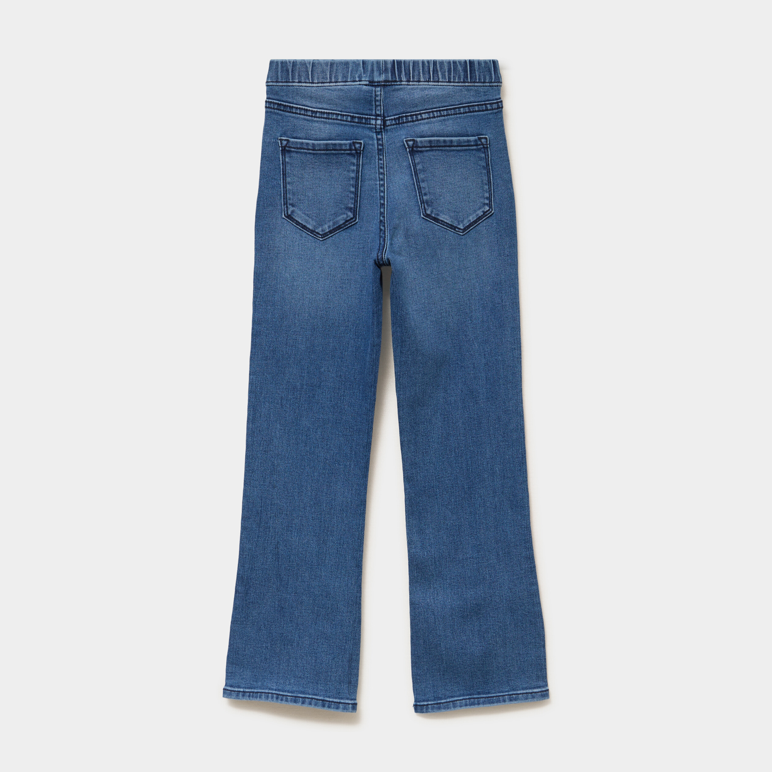 Jegging bootcut taille &eacute;lastiqu&eacute;e bleu clair fille