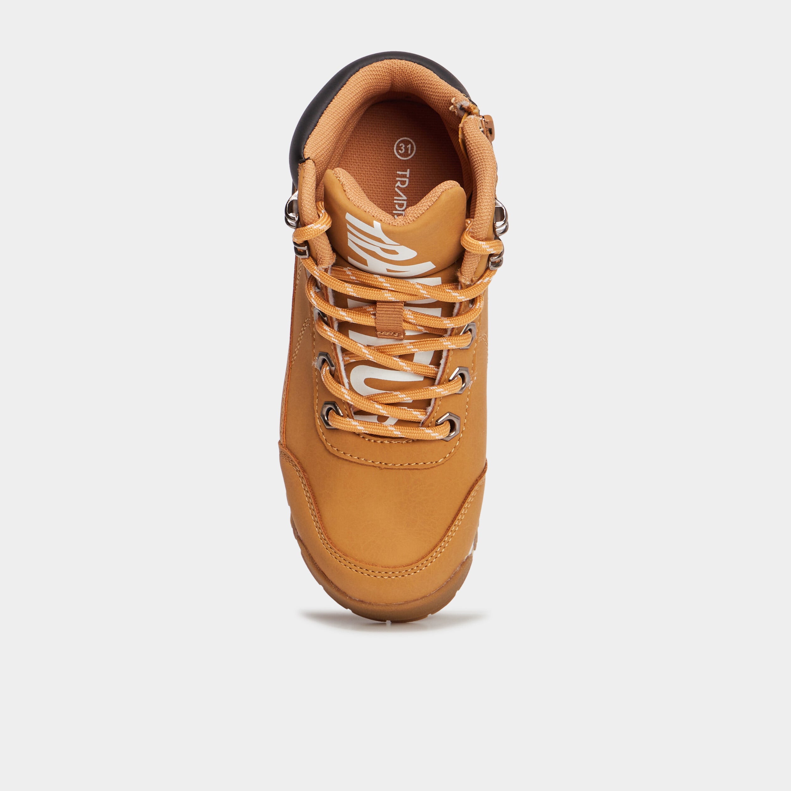 Bottines &agrave; lacets Trappeur Babino jaune gar&ccedil;on