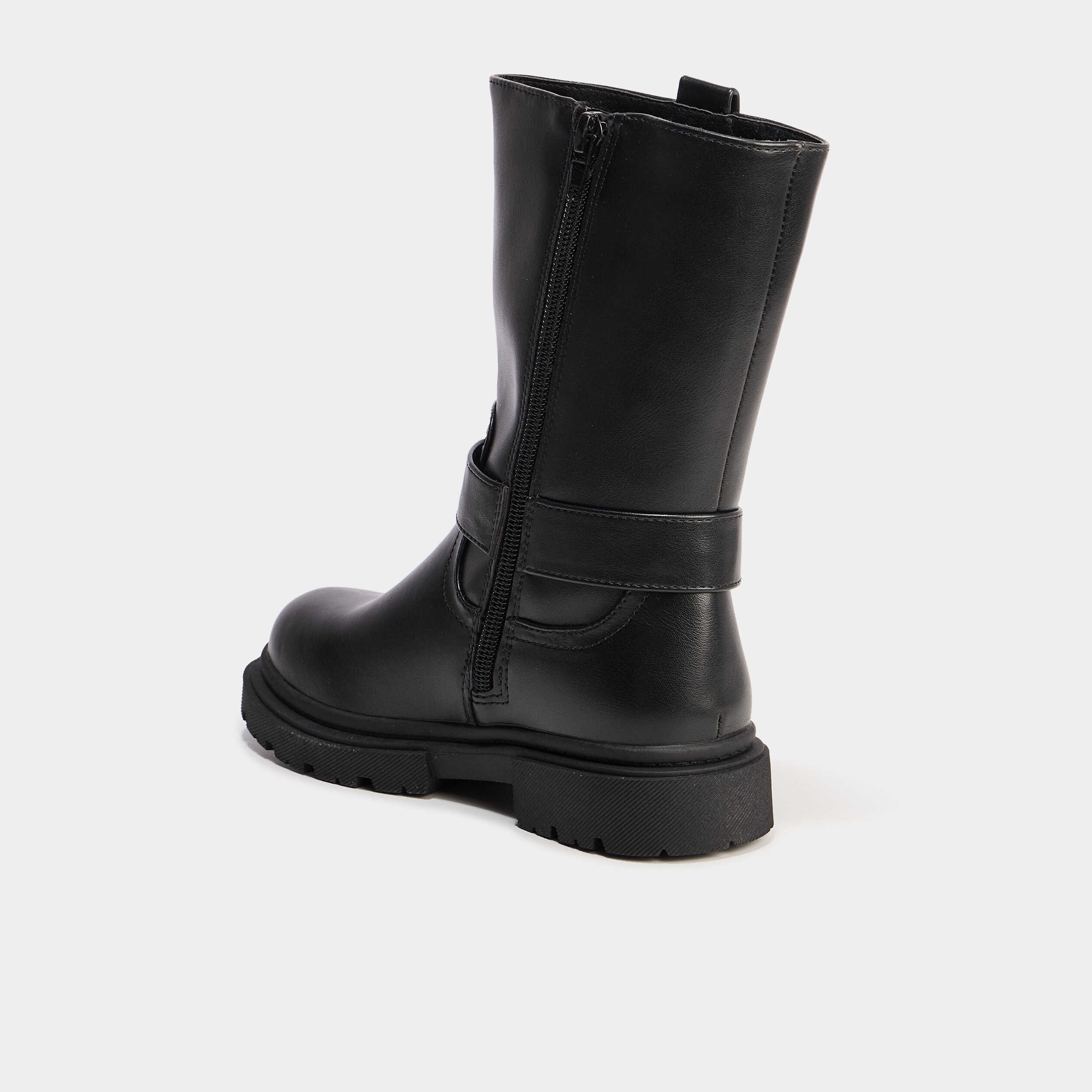 Bottes avec boucles noir fille