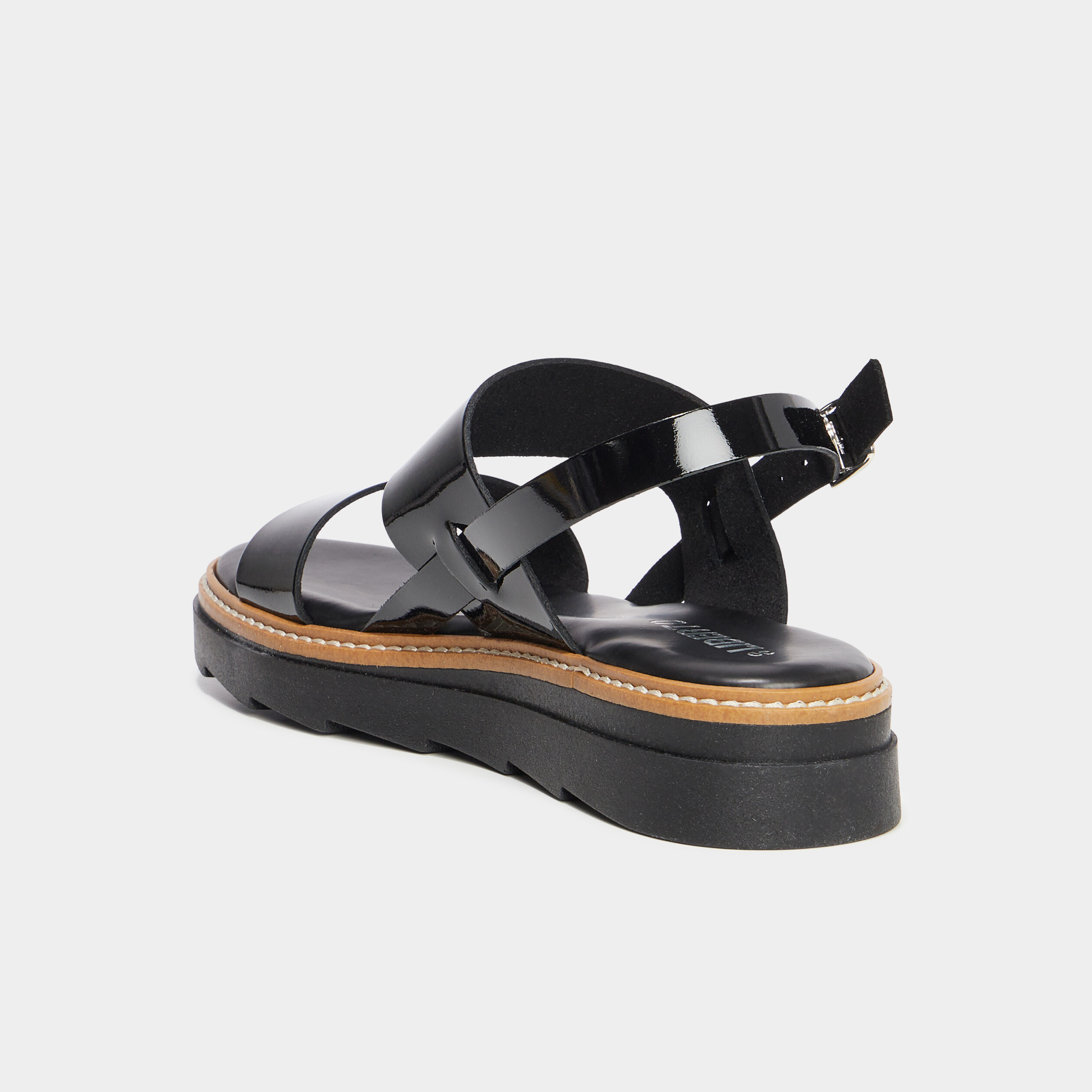 sandales brides vernies cuir liberto noir femme Sandales brides vernies cuir Liberto noir femme