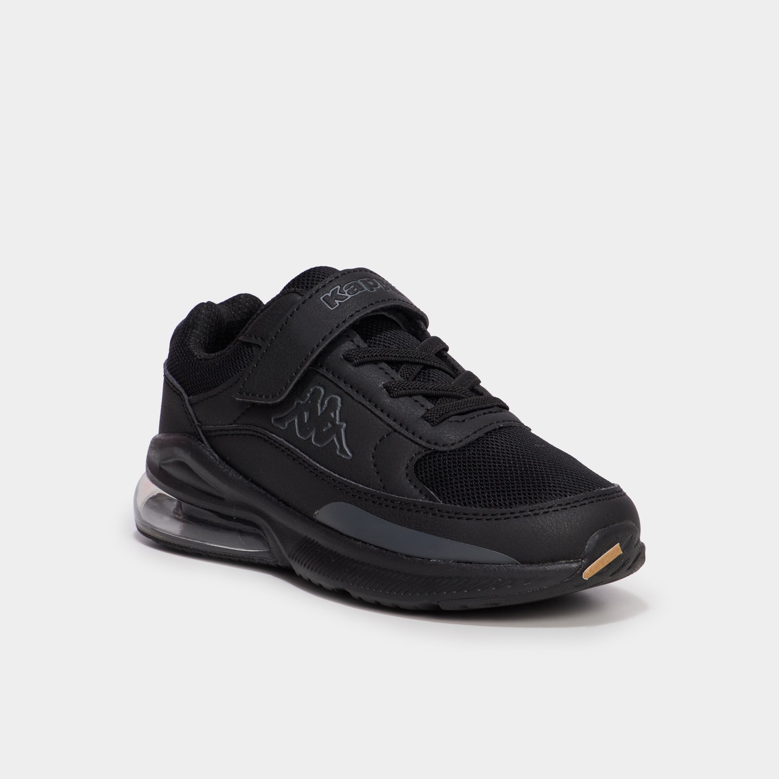 Baskets running &agrave; scratchs Kappa noir gar&ccedil;on