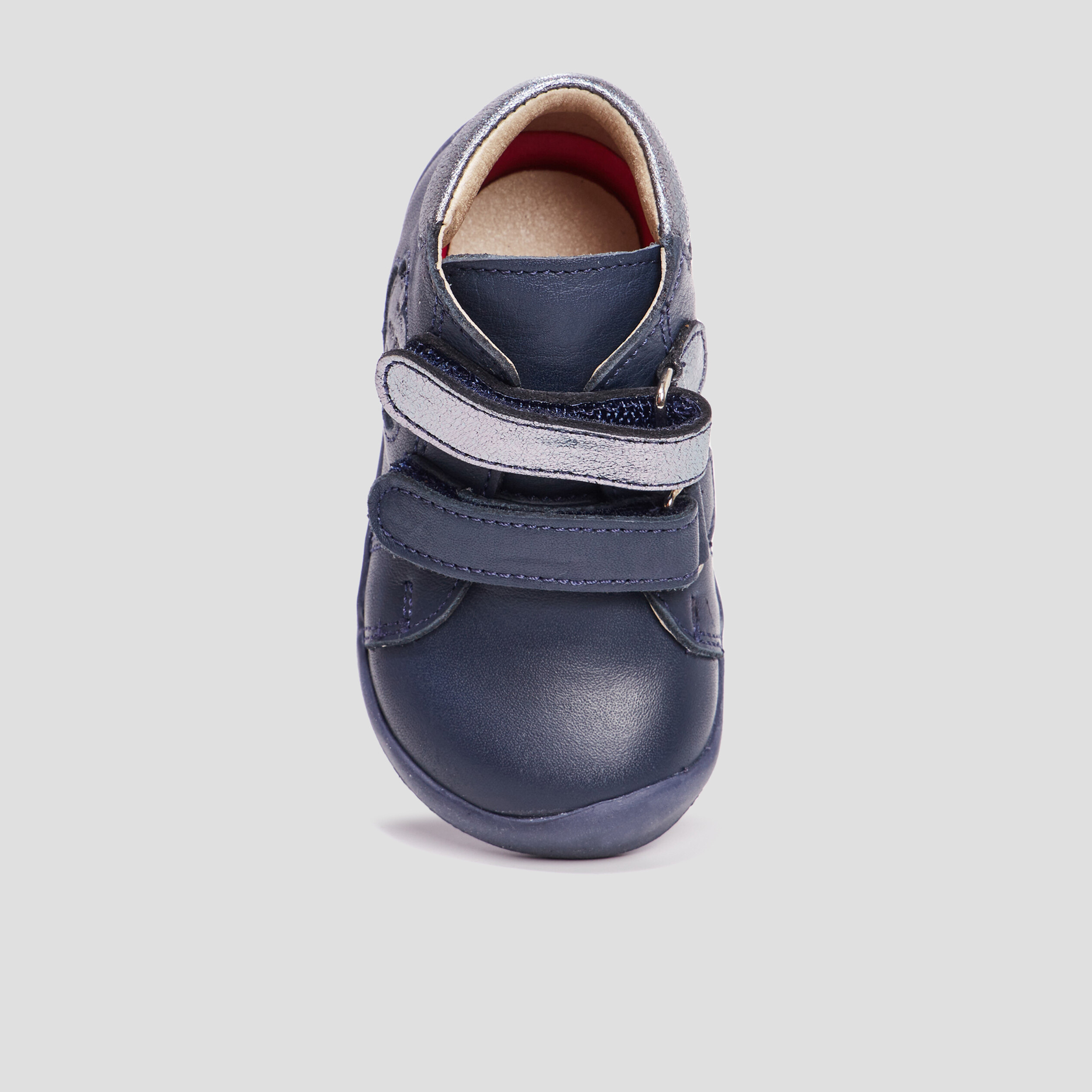 bottillons en cuir wakalla bleu marine bebef Bottillons en cuir Wakalla bleu marine bébé fille