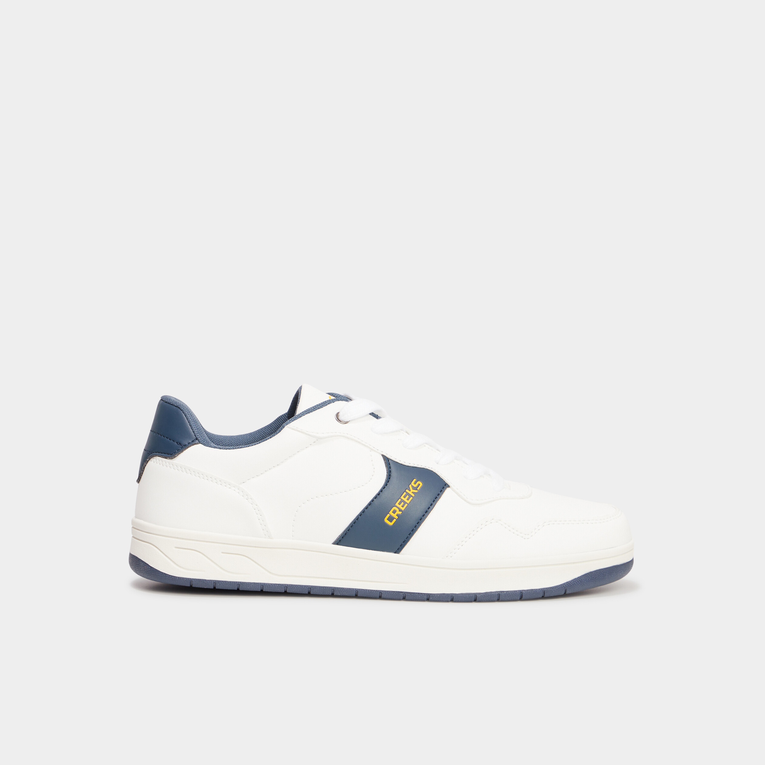 tennis basses a lacets creeks blanc homme Tennis basses à lacets Creeks blanc homme