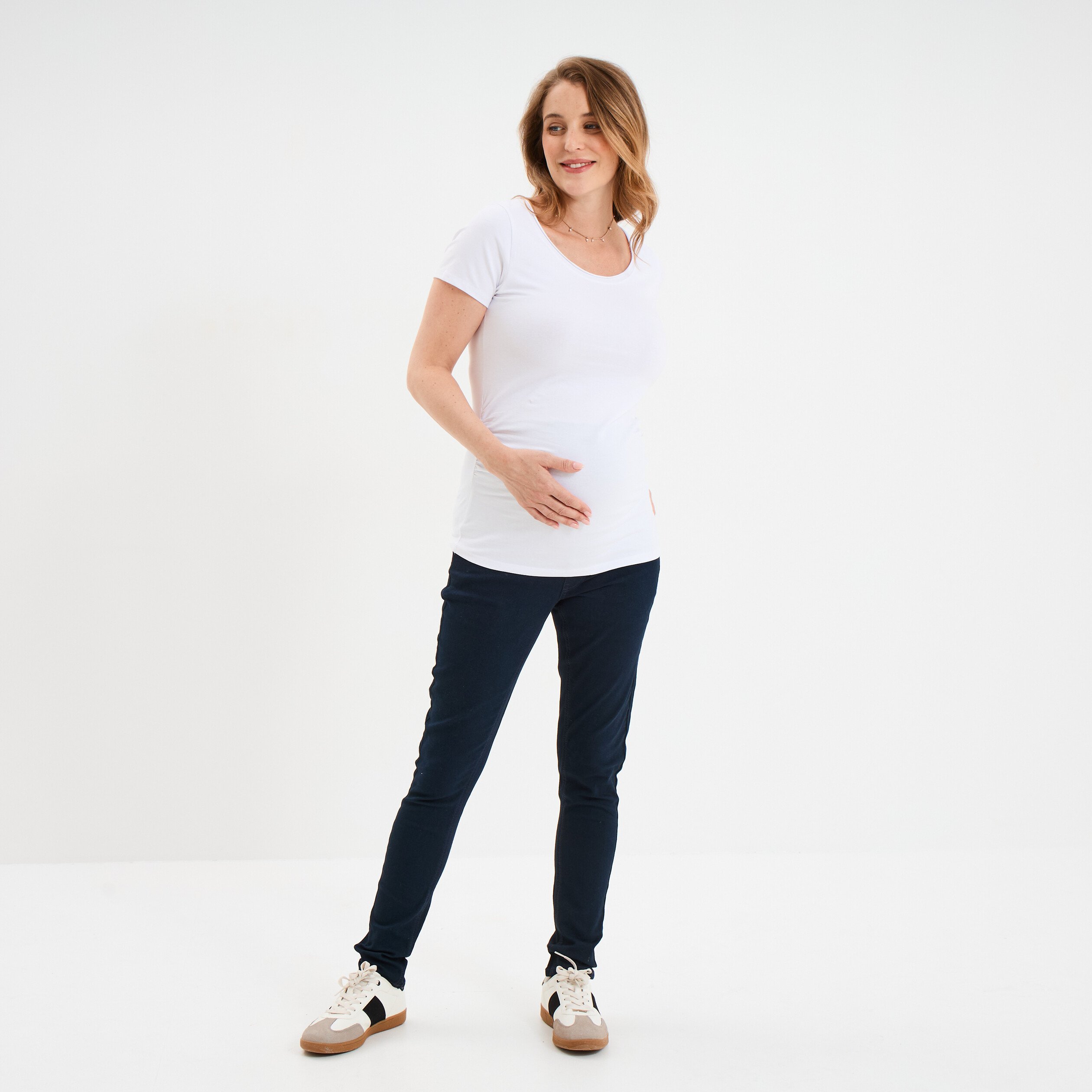 jegging grossesse confort avec bandeau denim blue black femmemater Jegging grossesse confort avec bandeau denim blue black femme maternité