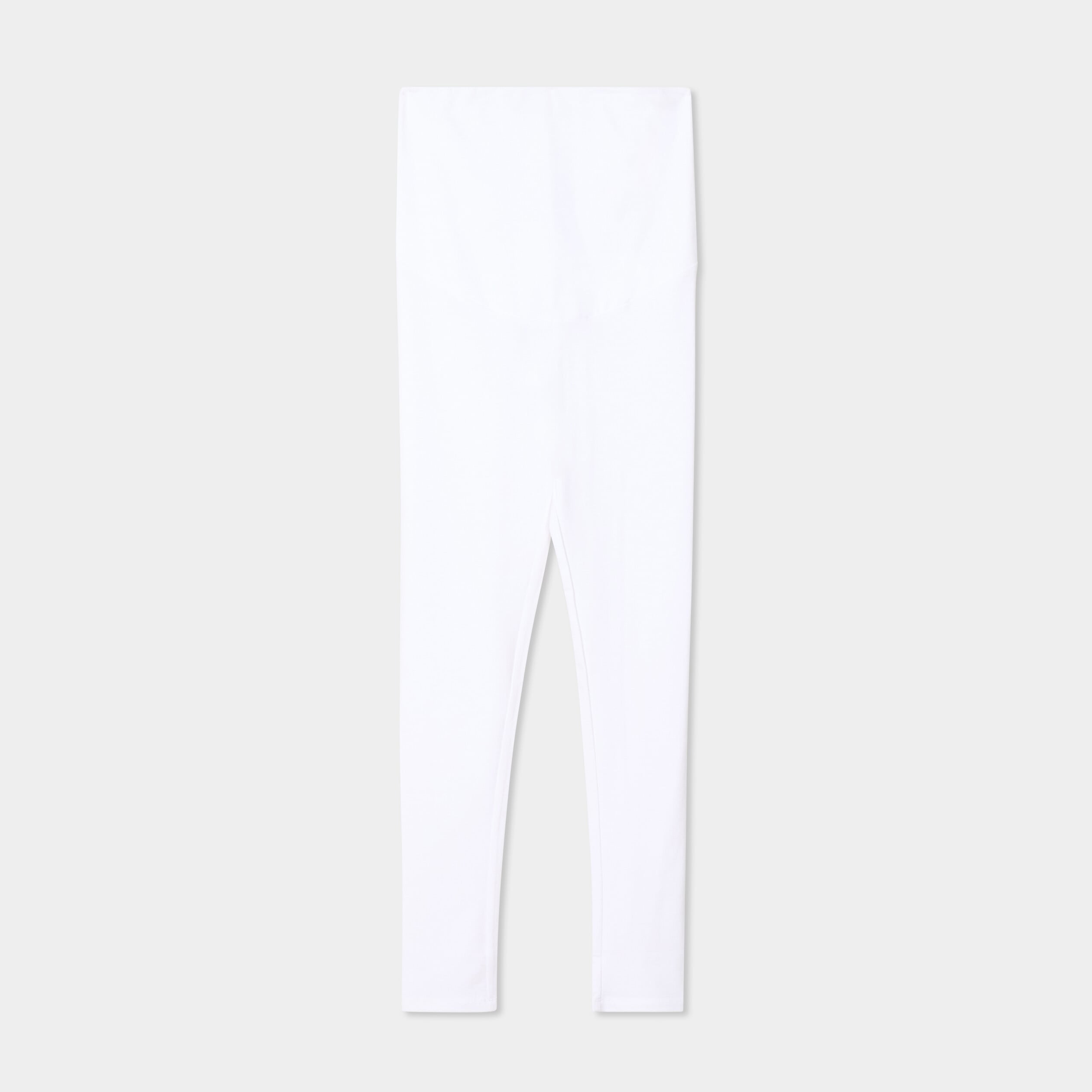 Legging grossesse en coton blanc femme maternit&eacute;