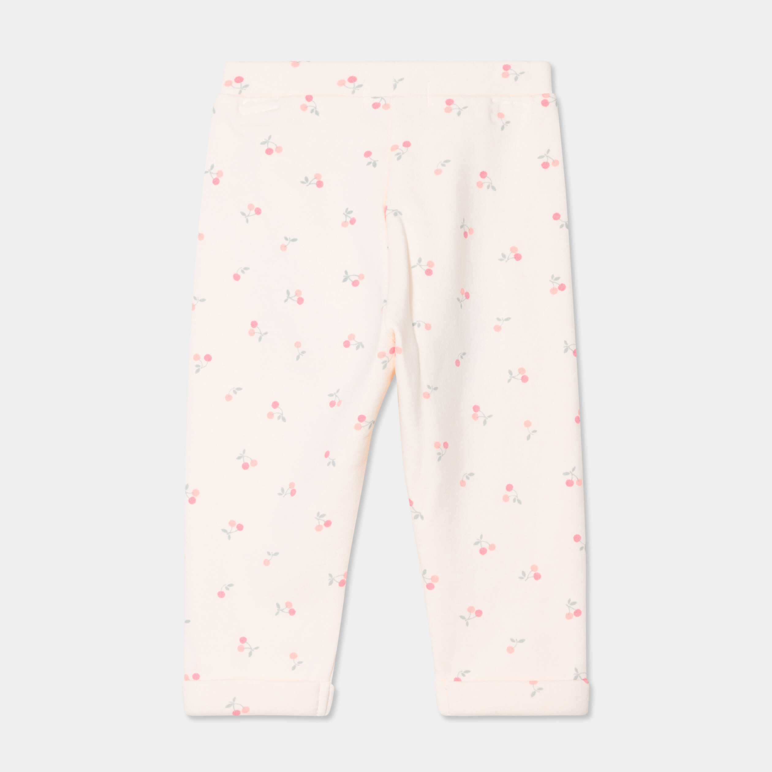 Pantalon de jogging avec noeud creme b&eacute;b&eacute; fille