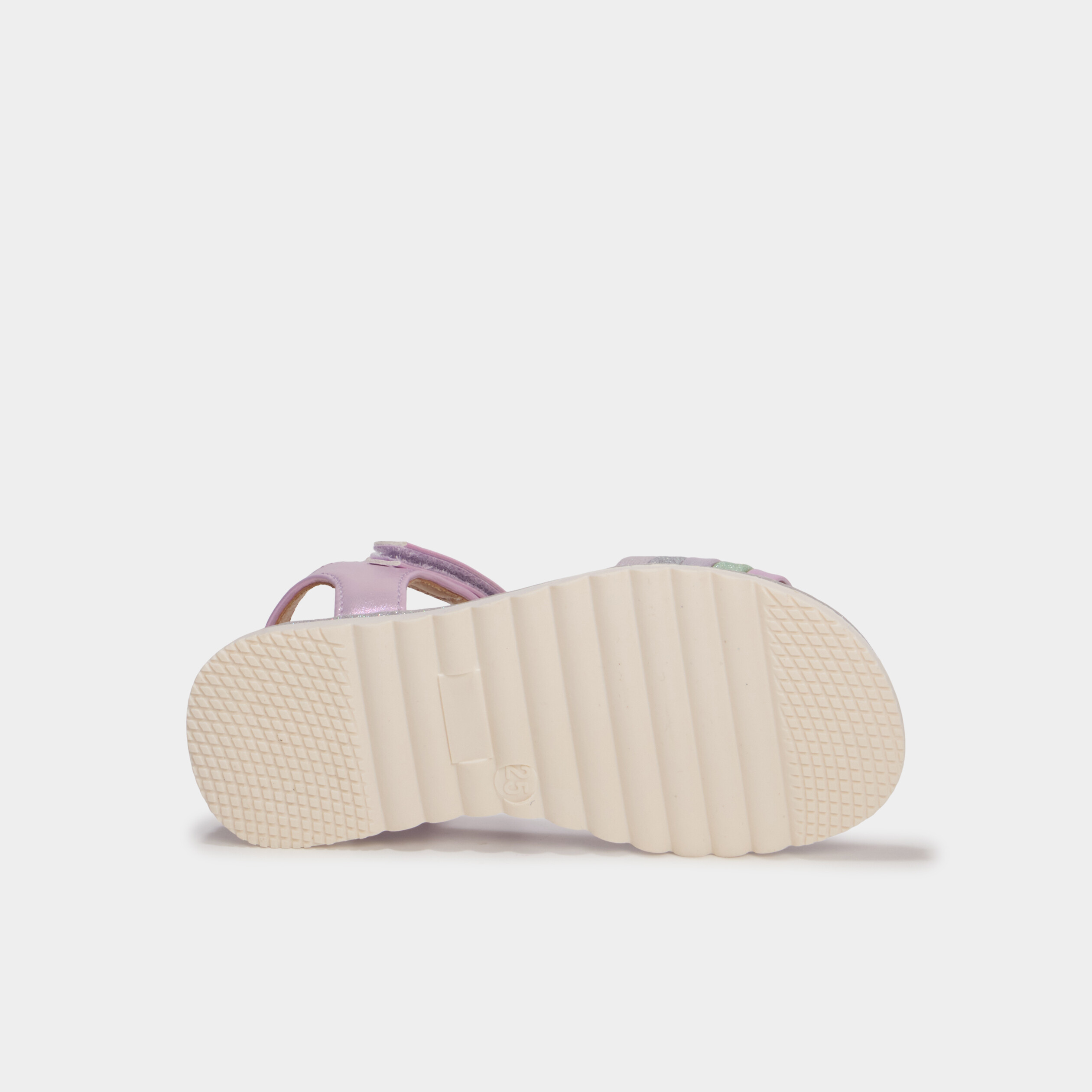 Sandales &agrave; paillettes multicolore fille