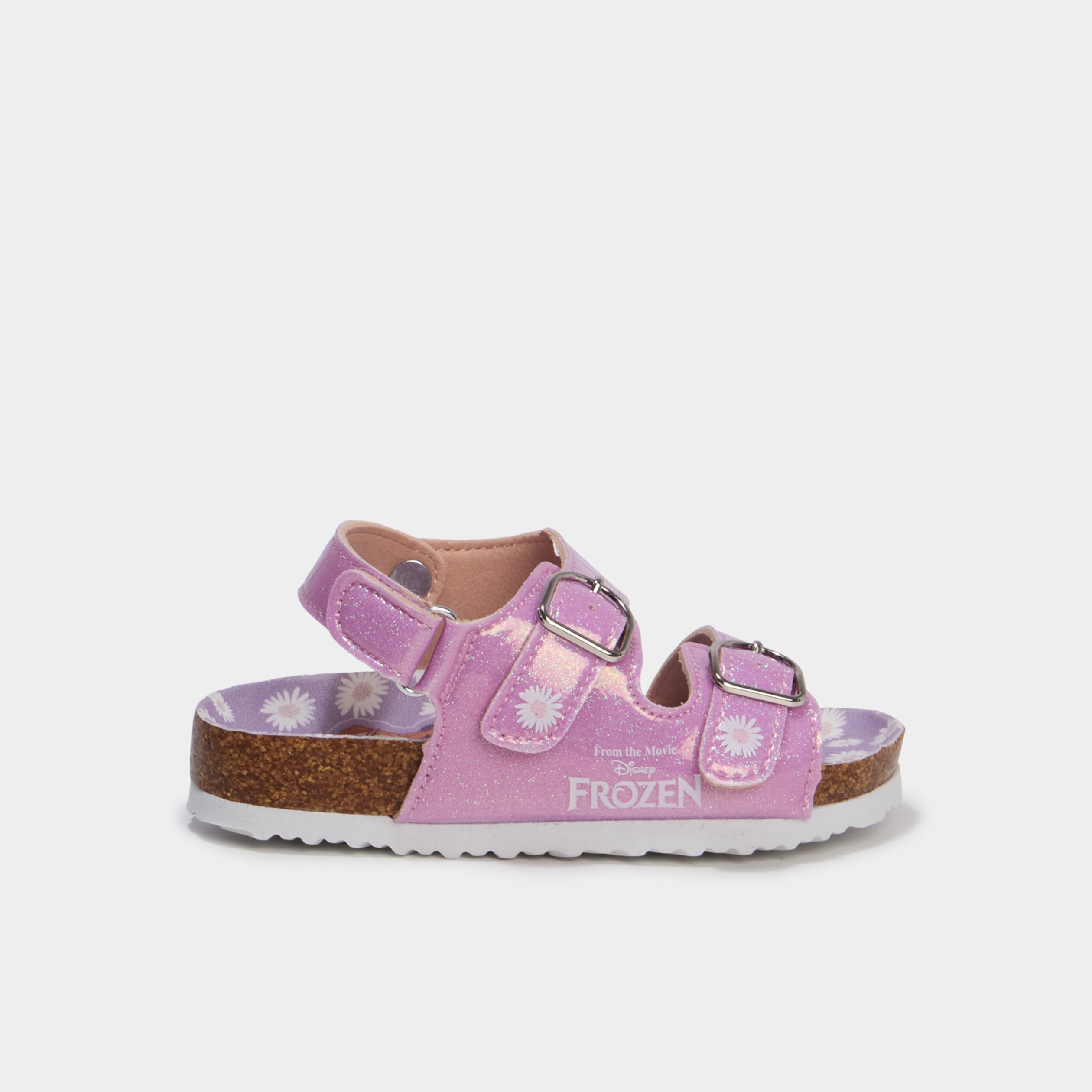 Sandales &agrave; paillettes Reine des neiges rose fille