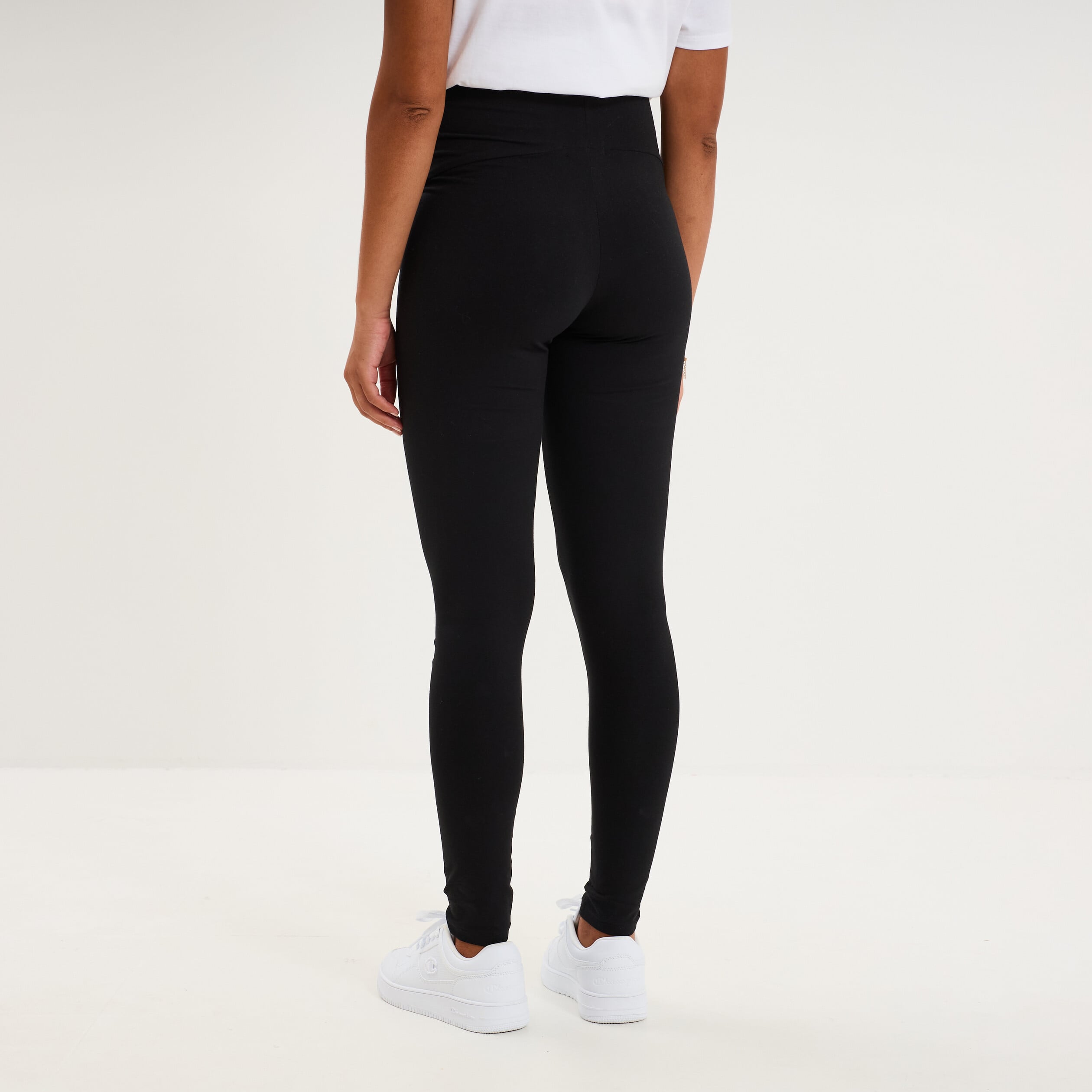 Legging grossesse en coton noir femme maternit&eacute;