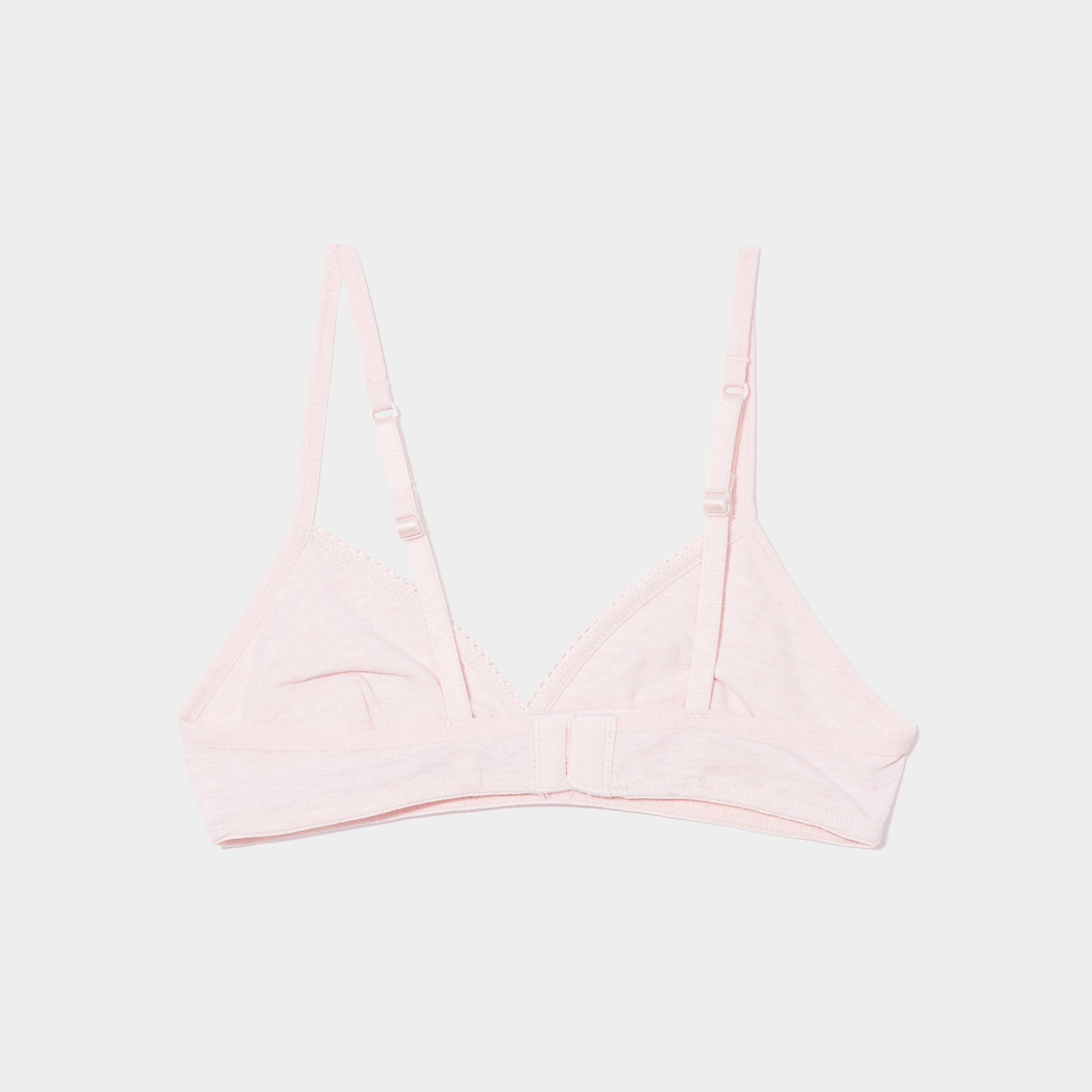 Lot de 2 soutiens-gorge triangle coton rose clair fille