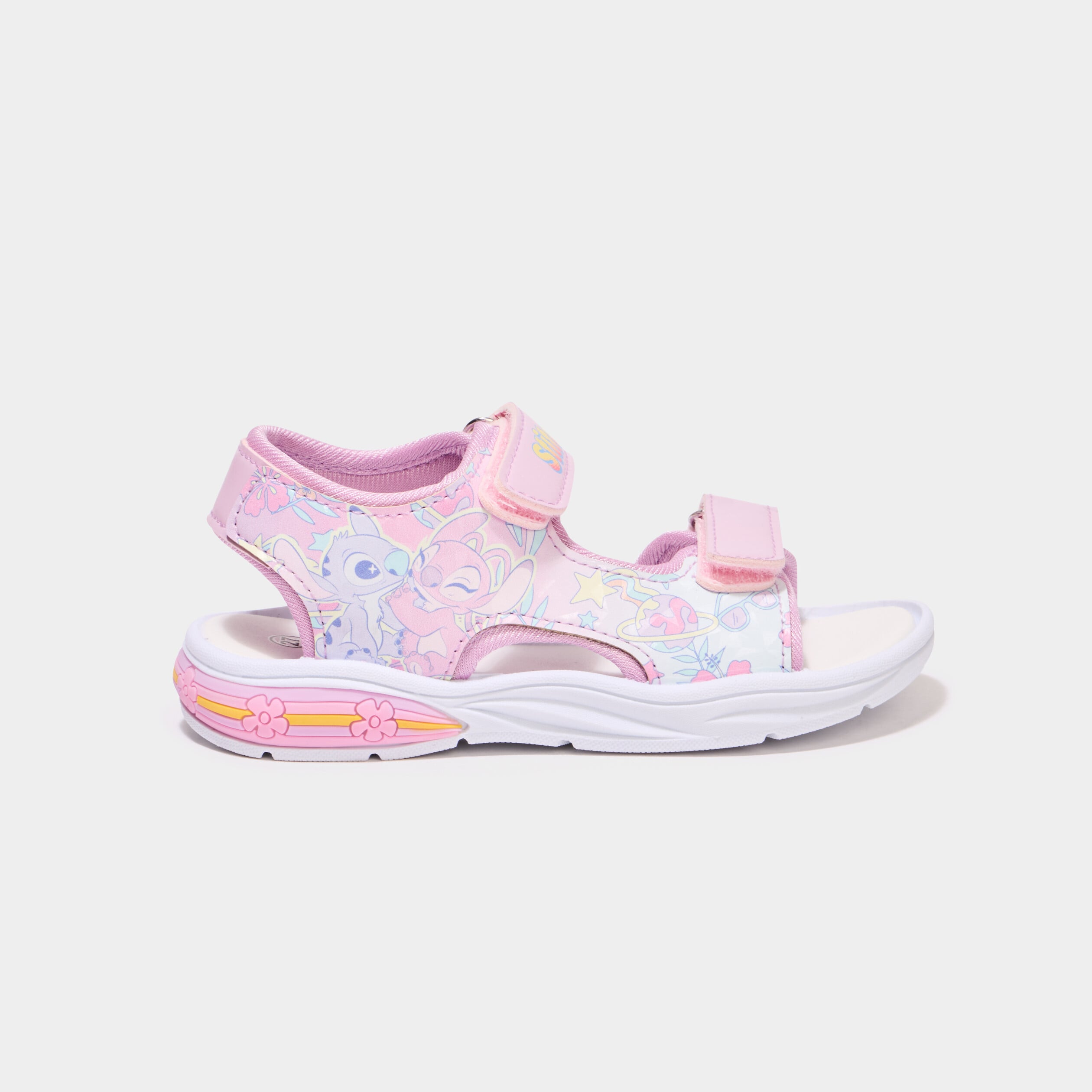 Sandales semelles lumineuses Stitch bleu fille