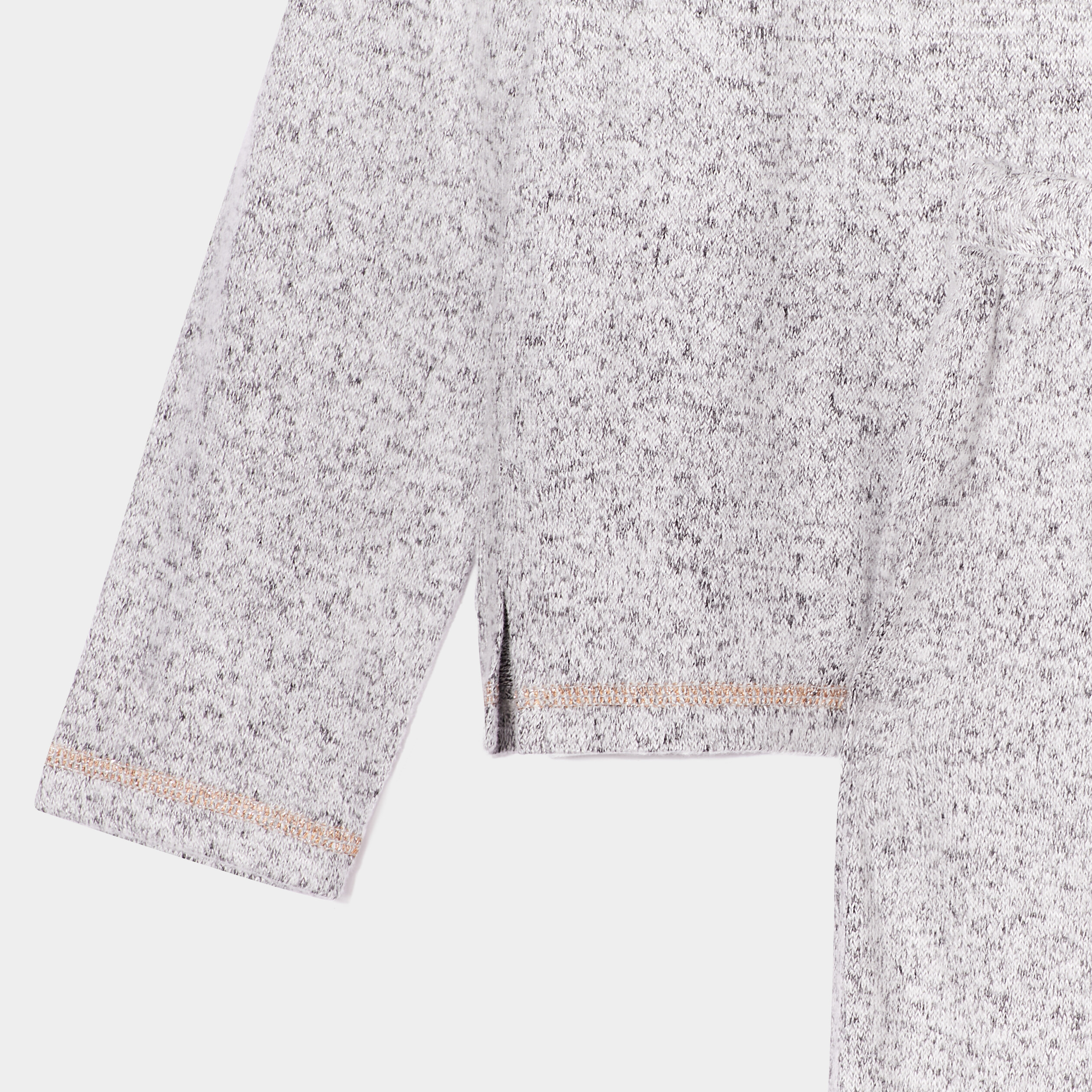 Ensemble pyjama pantalon resserr&eacute; panda gris clair fille
