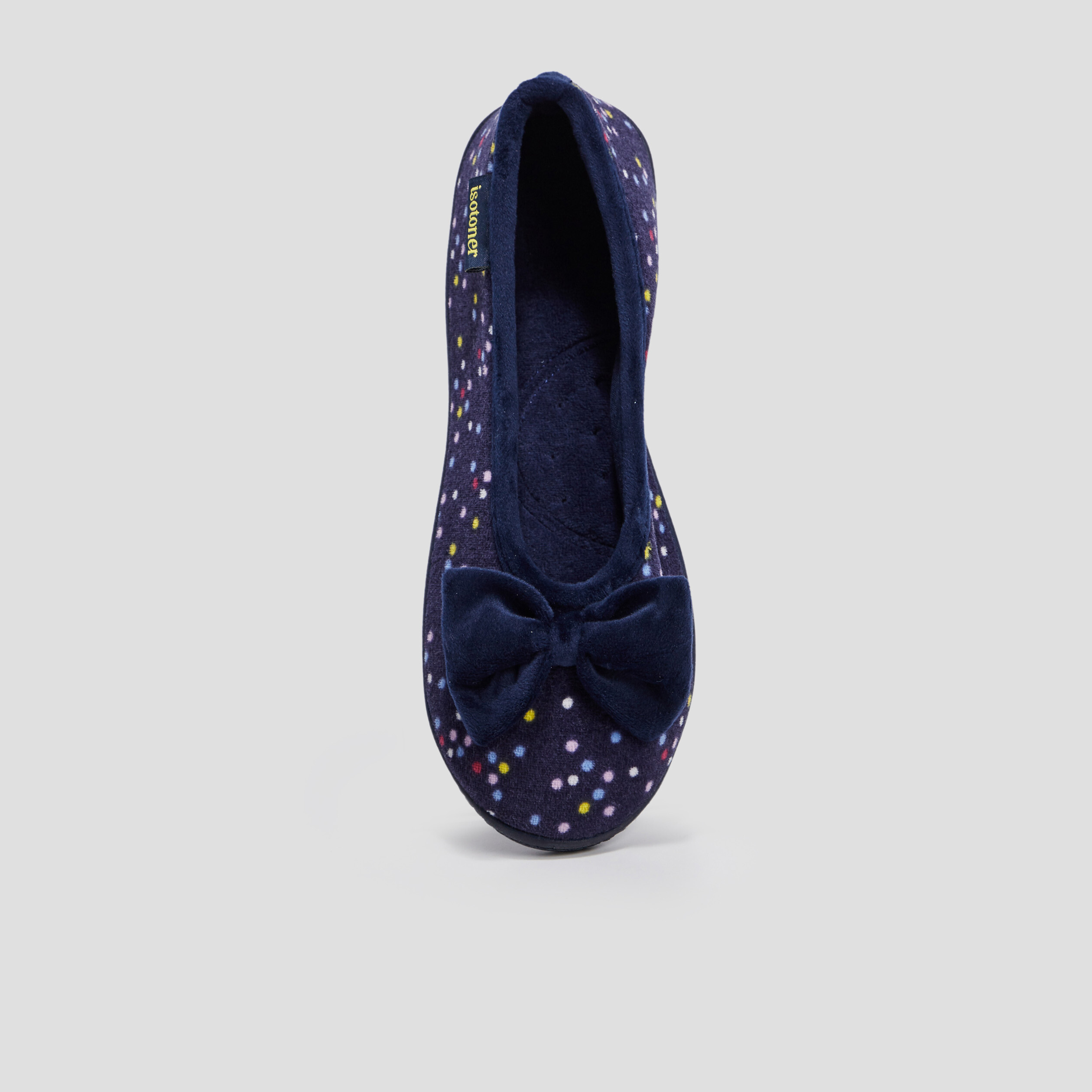 chaussons ballerines isotoner bleu femme Chaussons ballerines Isotoner bleu femme