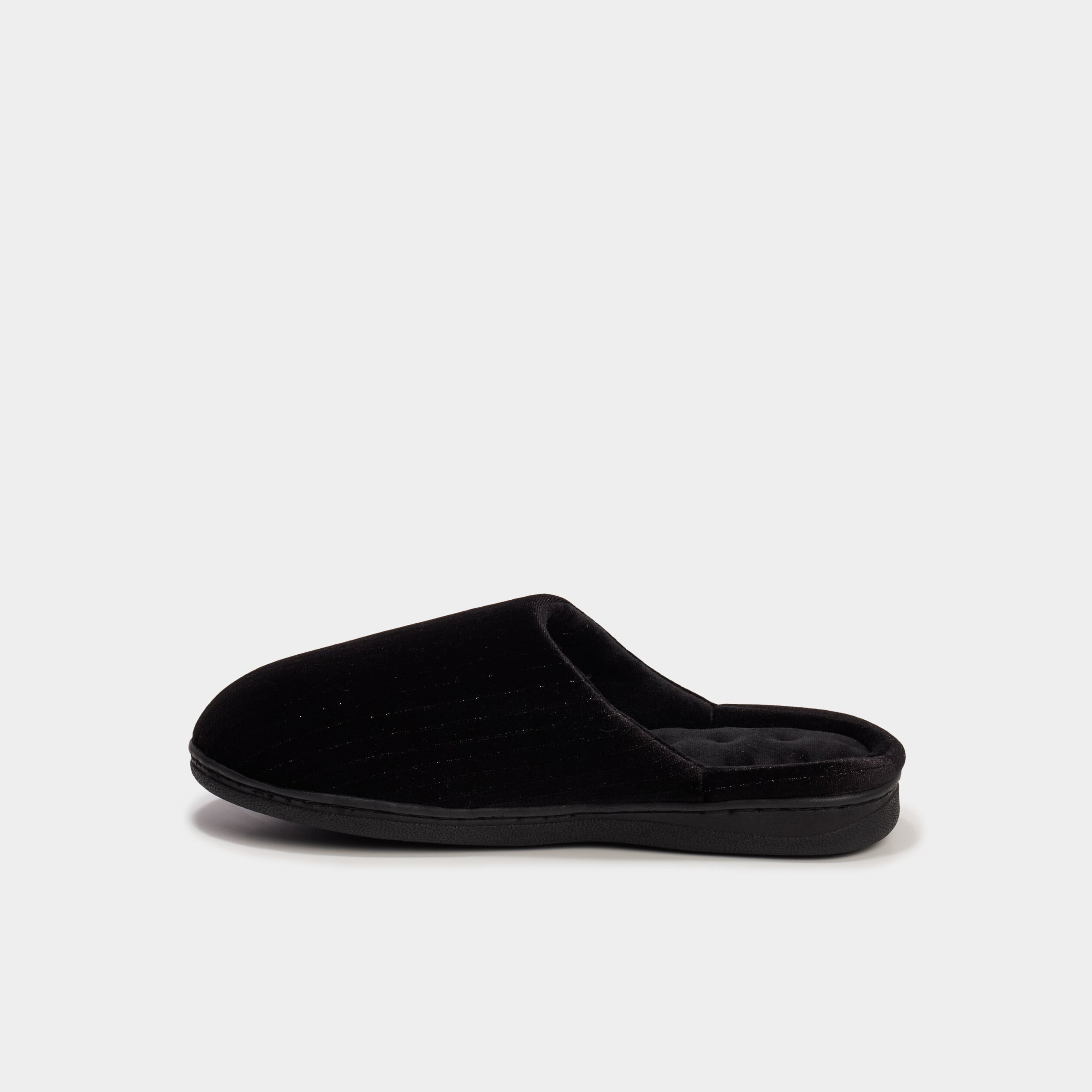 Chaussons mules noir femme