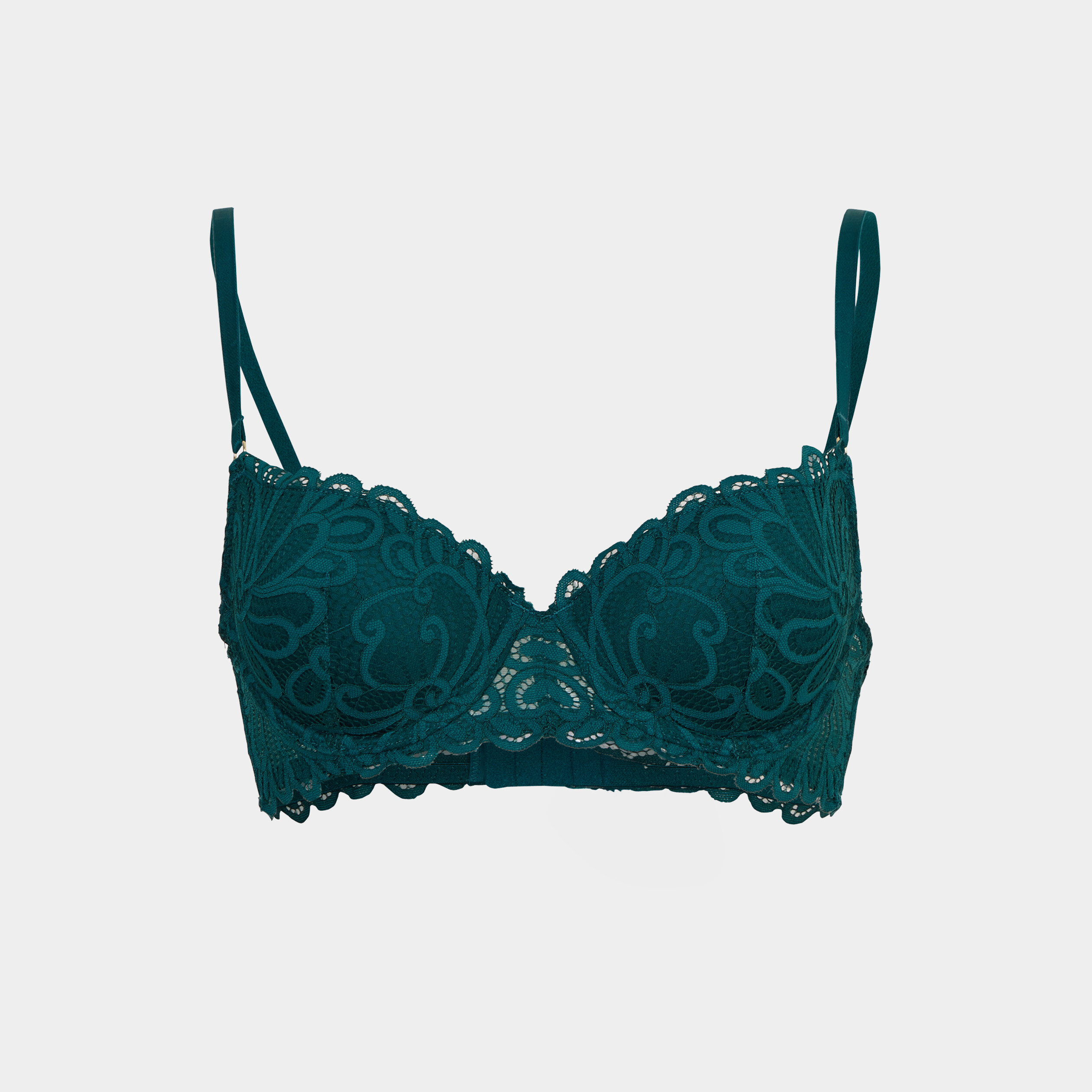 soutien gorge forme corbeille vert canard femme Soutien-gorge forme corbeille vert canard femme