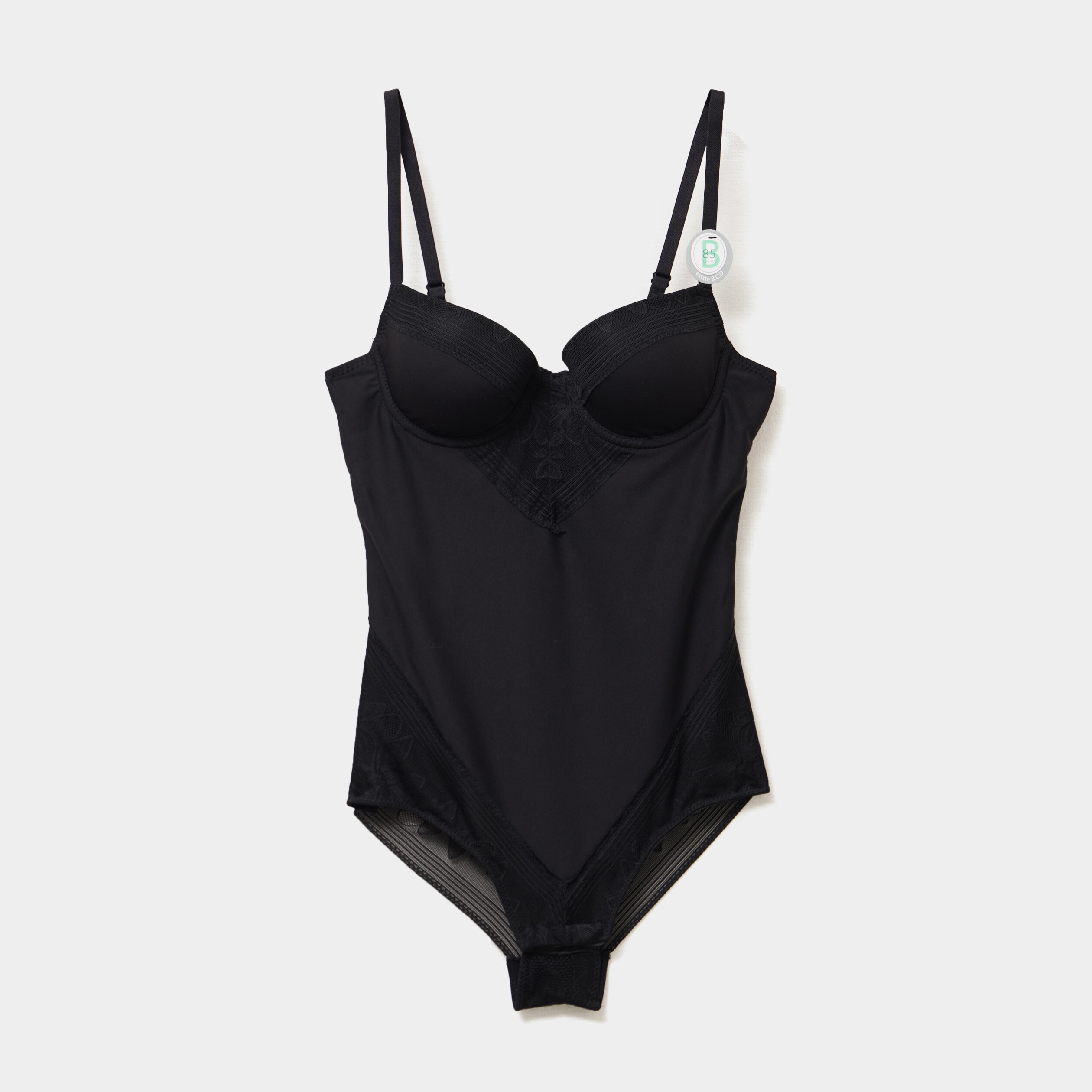 body effet gainant bretelles fines noir femme Body effet gainant bretelles fines noir femme