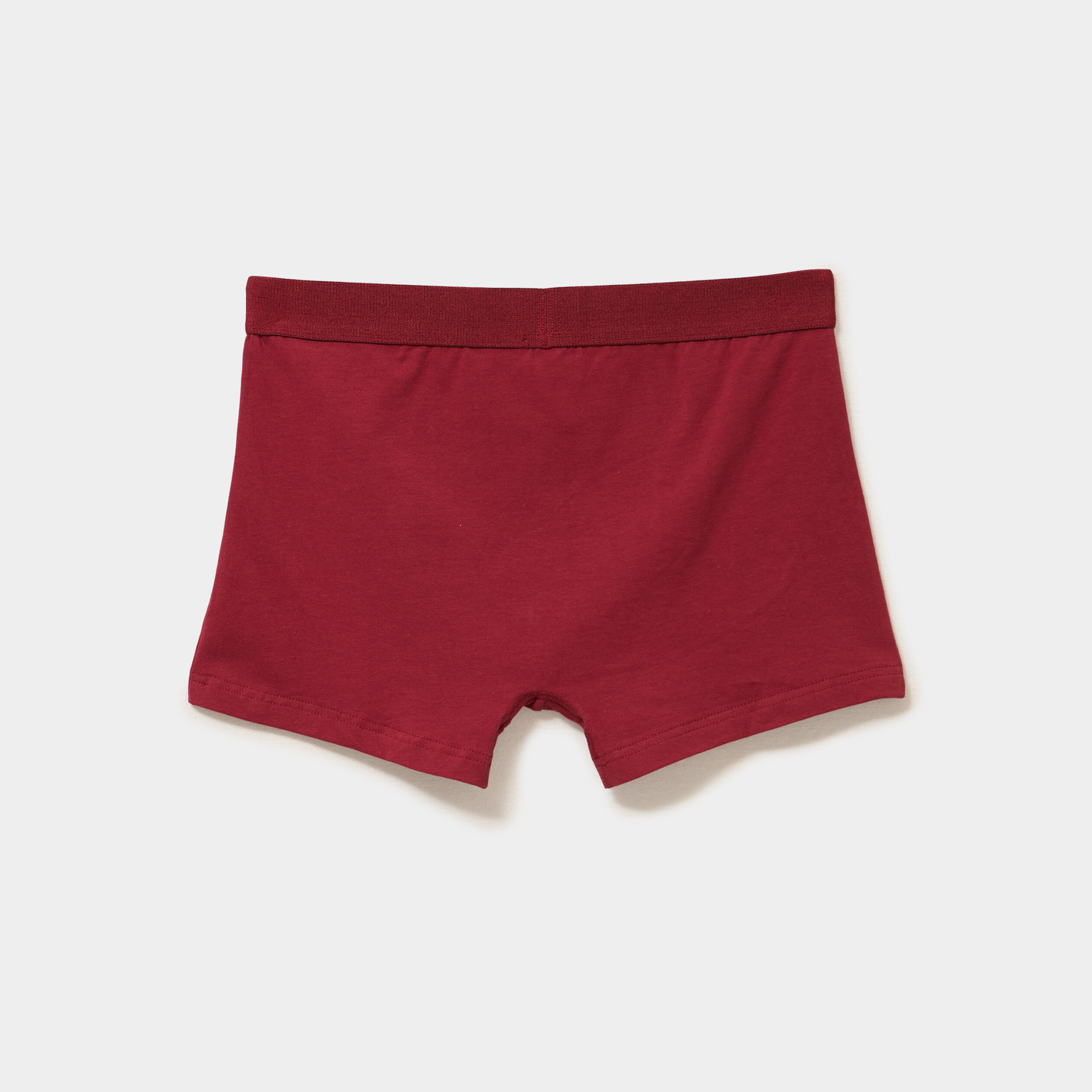 Lot 3 boxers coton stretch bordeaux homme