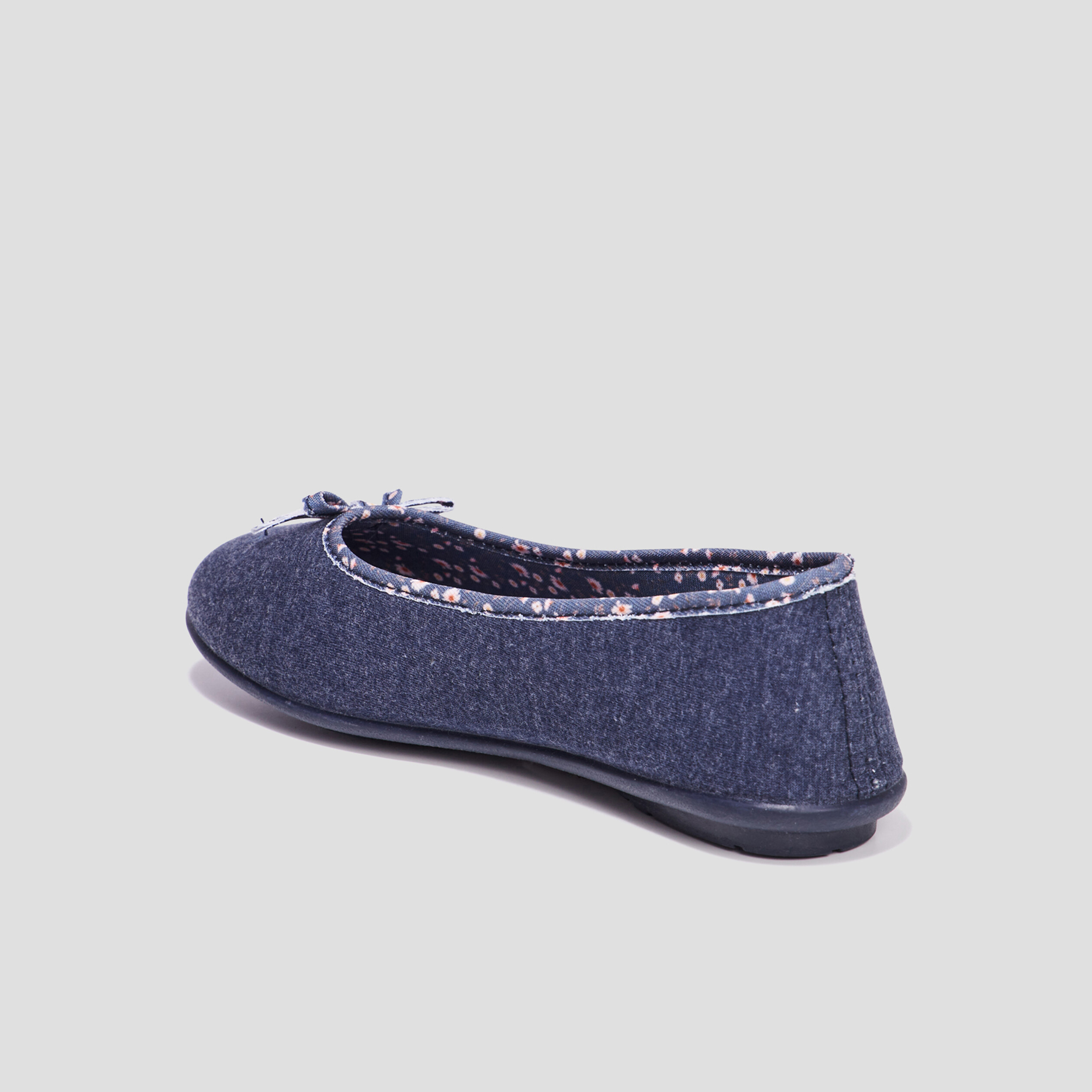 chaussons ballerines a noeuds bleu femme Chaussons ballerines à noeuds bleu femme