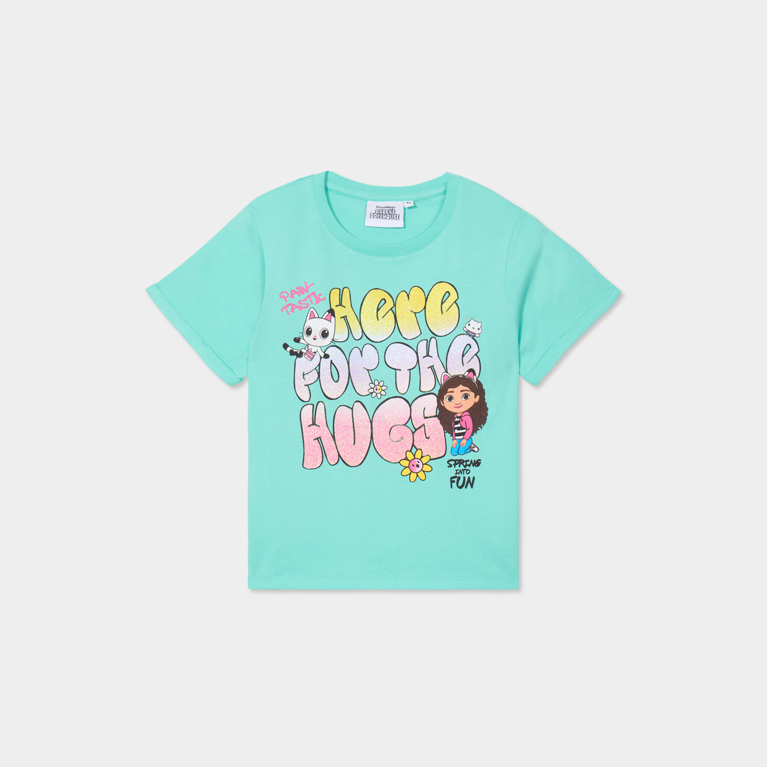 T-shirt coton Gabby et la Maison magique vert fille