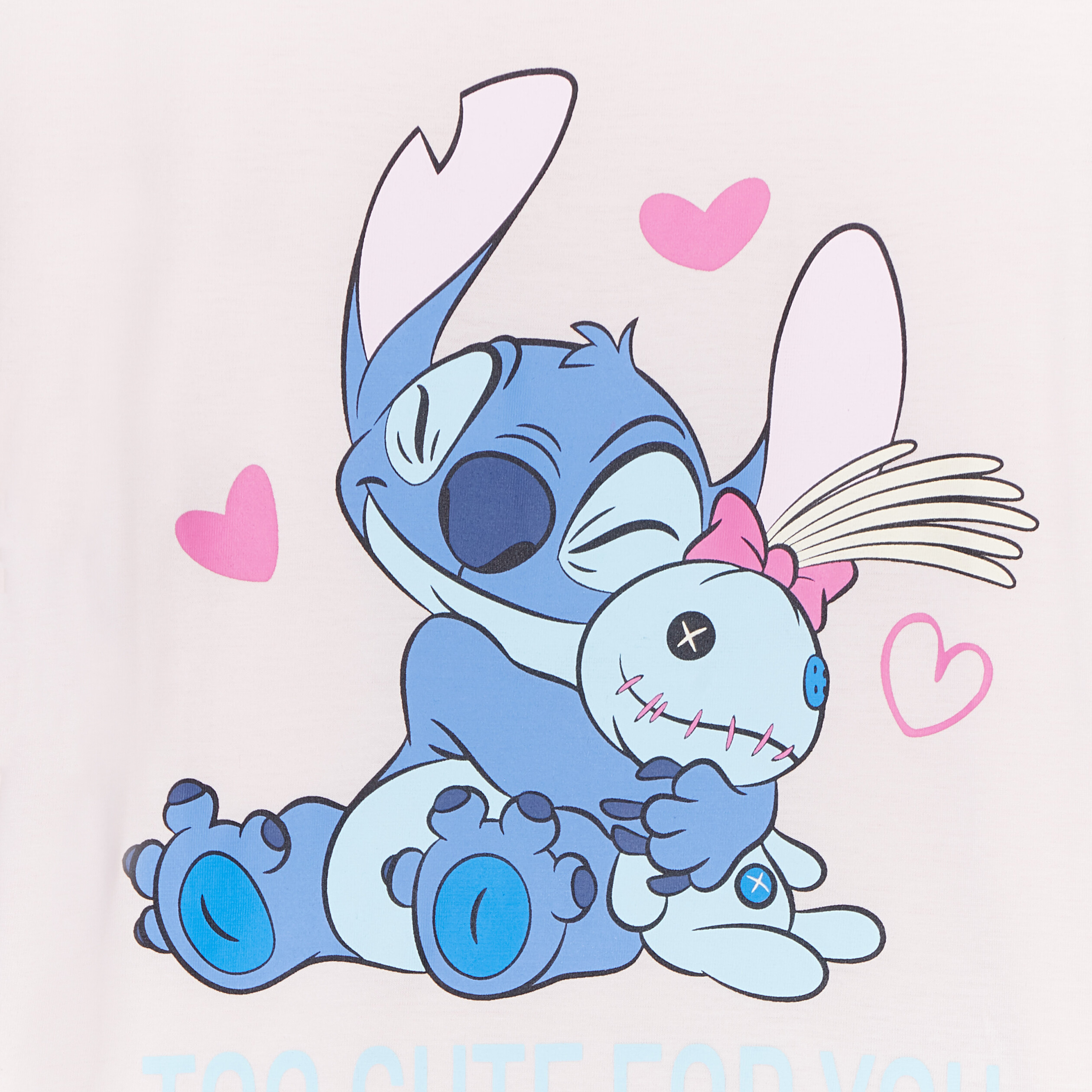 ensemble pyjama pantalon stitch bleu fille Ensemble pyjama pantalon Stitch bleu fille