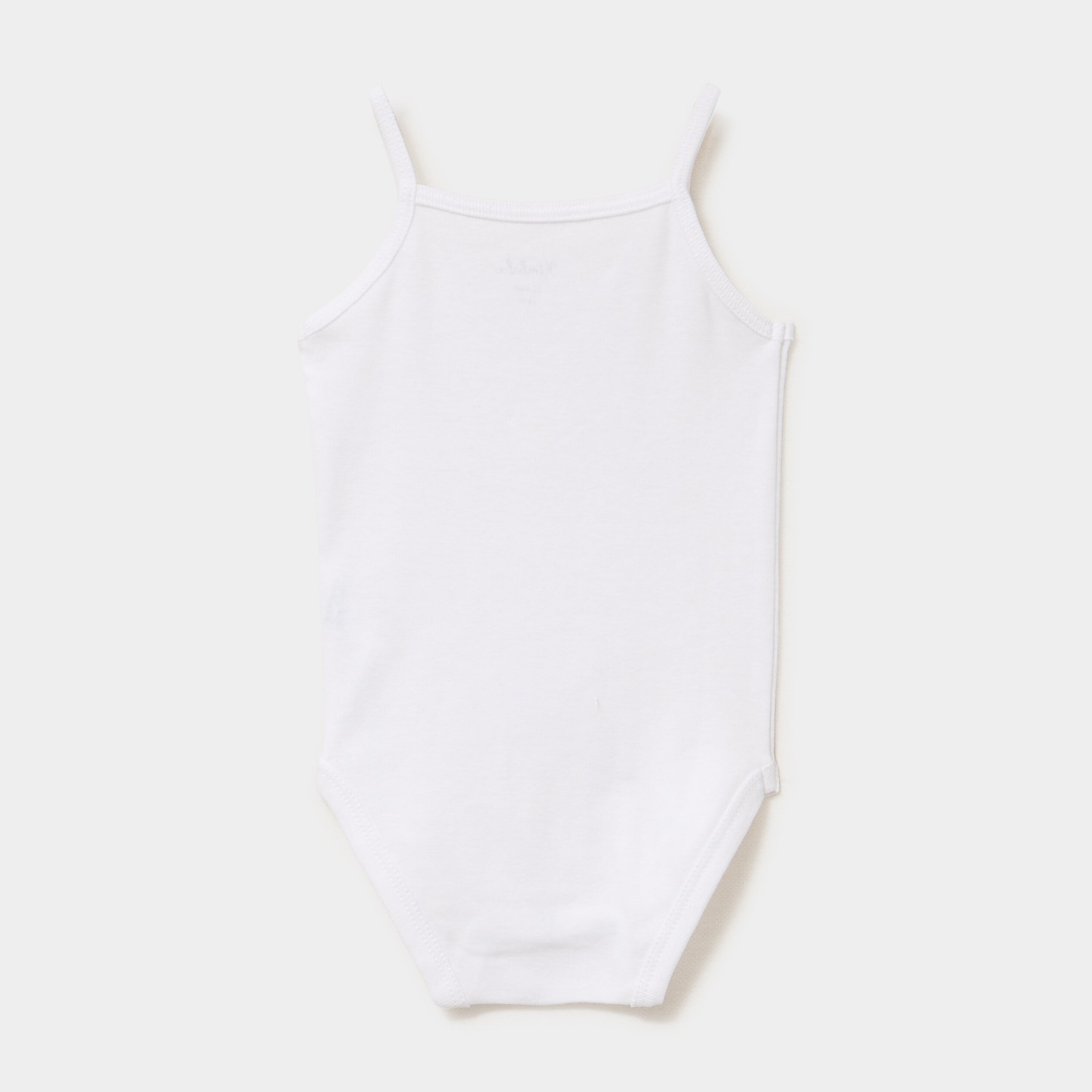 Lot 3 bodies coton fines bretelles blanc b&eacute;b&eacute;
