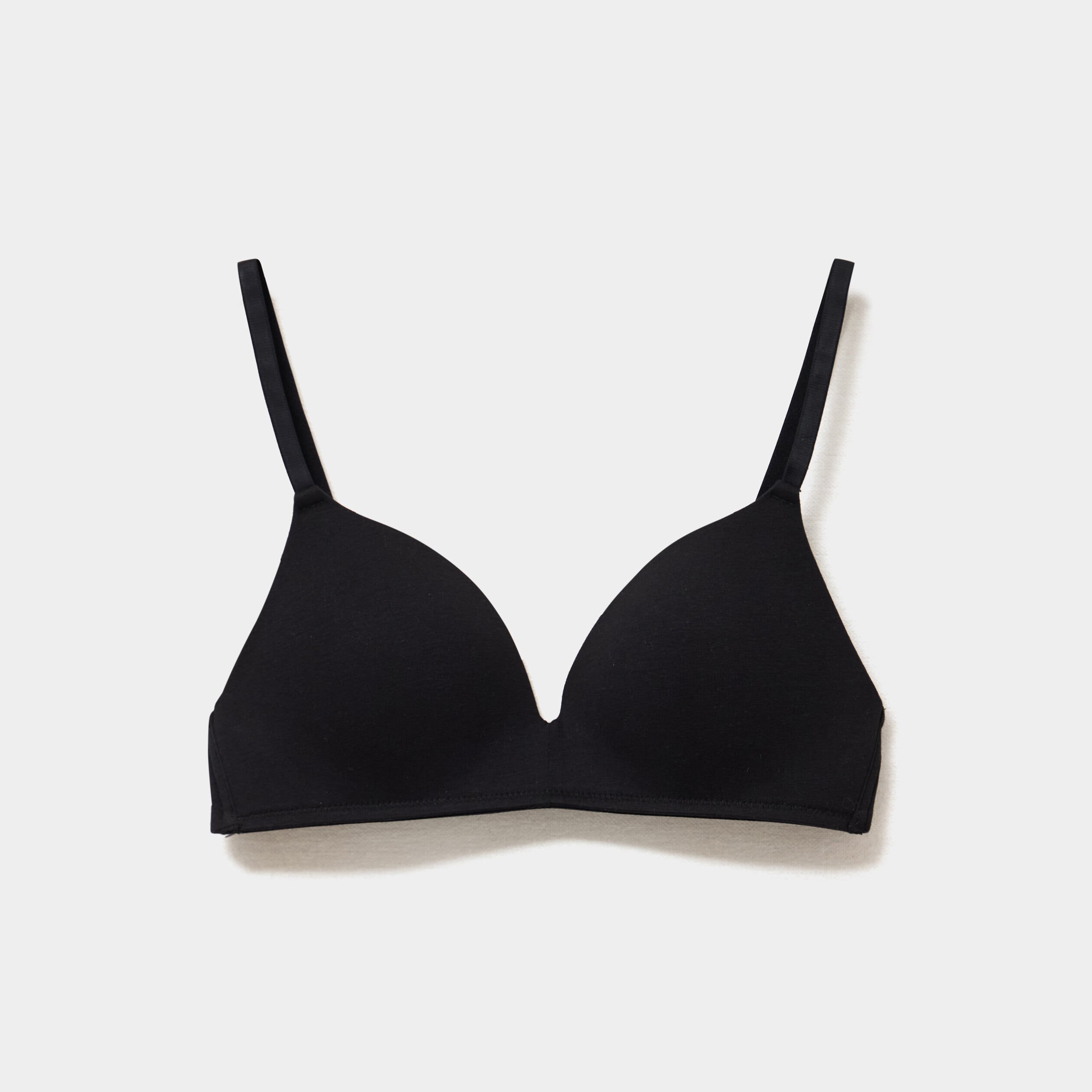 Soutien-gorge triangle coton majoritaire noir femme