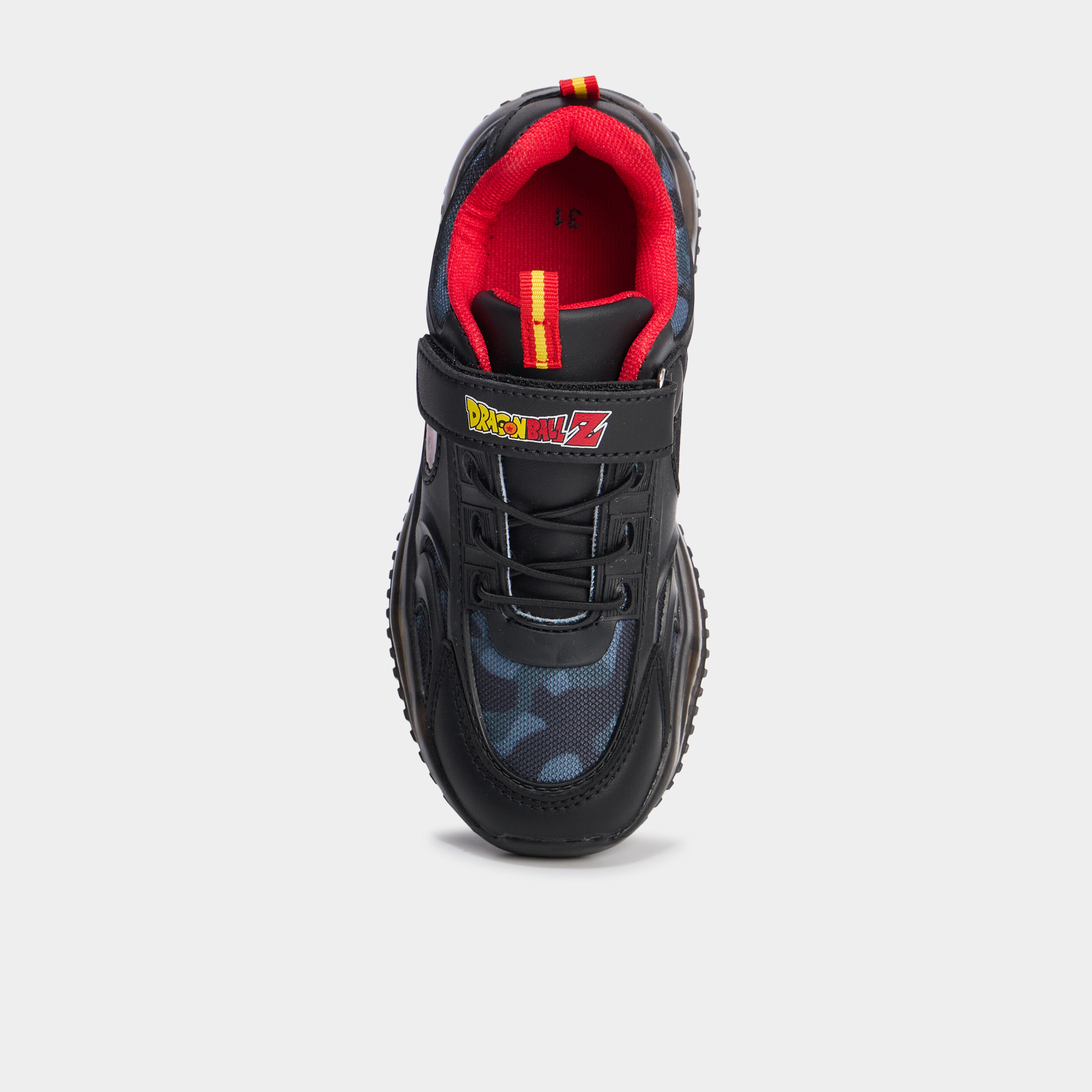 Baskets running à scratchs Dragon Ball Z noir garçon