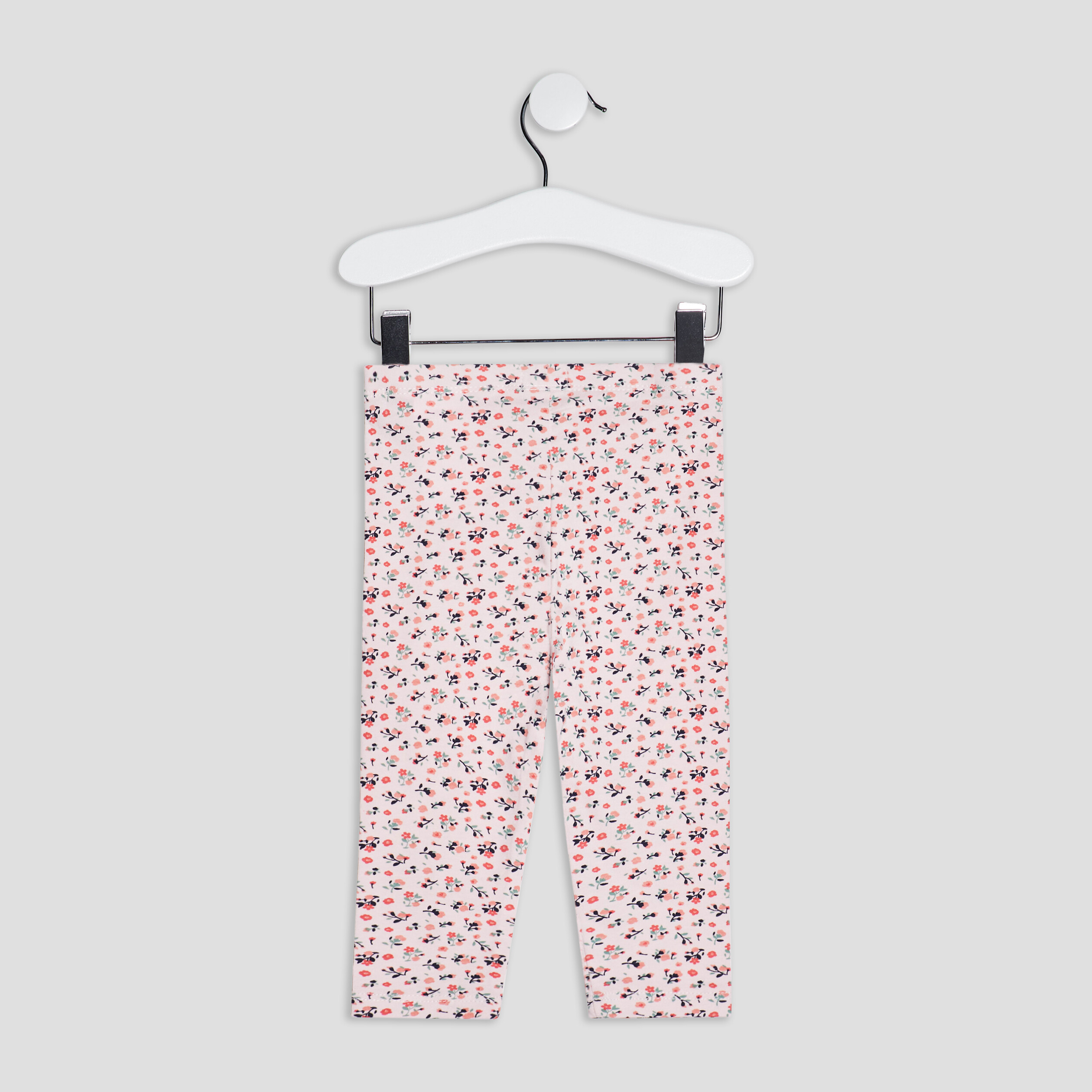 lot 2 leggings standards en coton bleu marine bebef Lot 2 leggings standards en coton bleu marine bébé fille