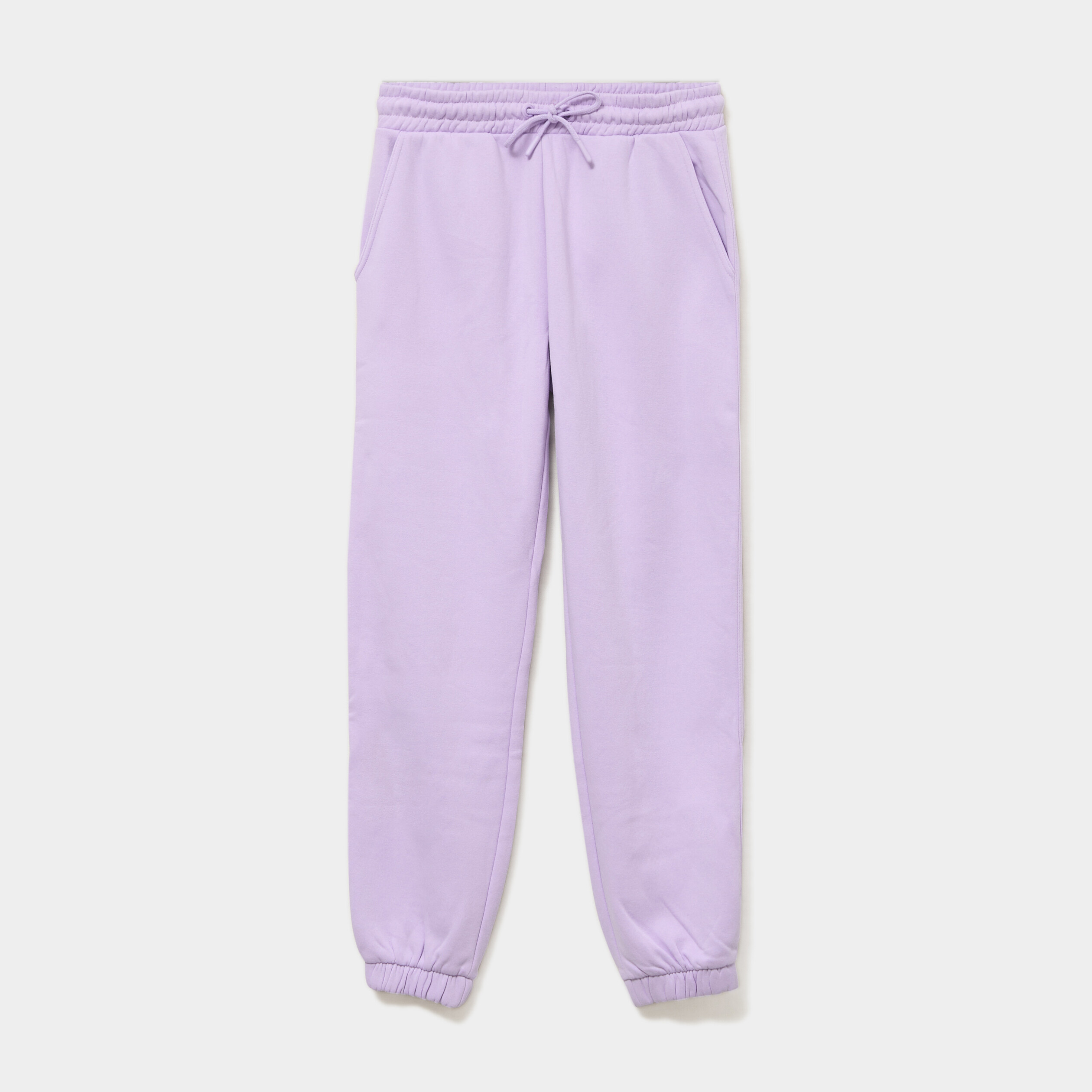 Pantalon jogging droit molleton parme femme