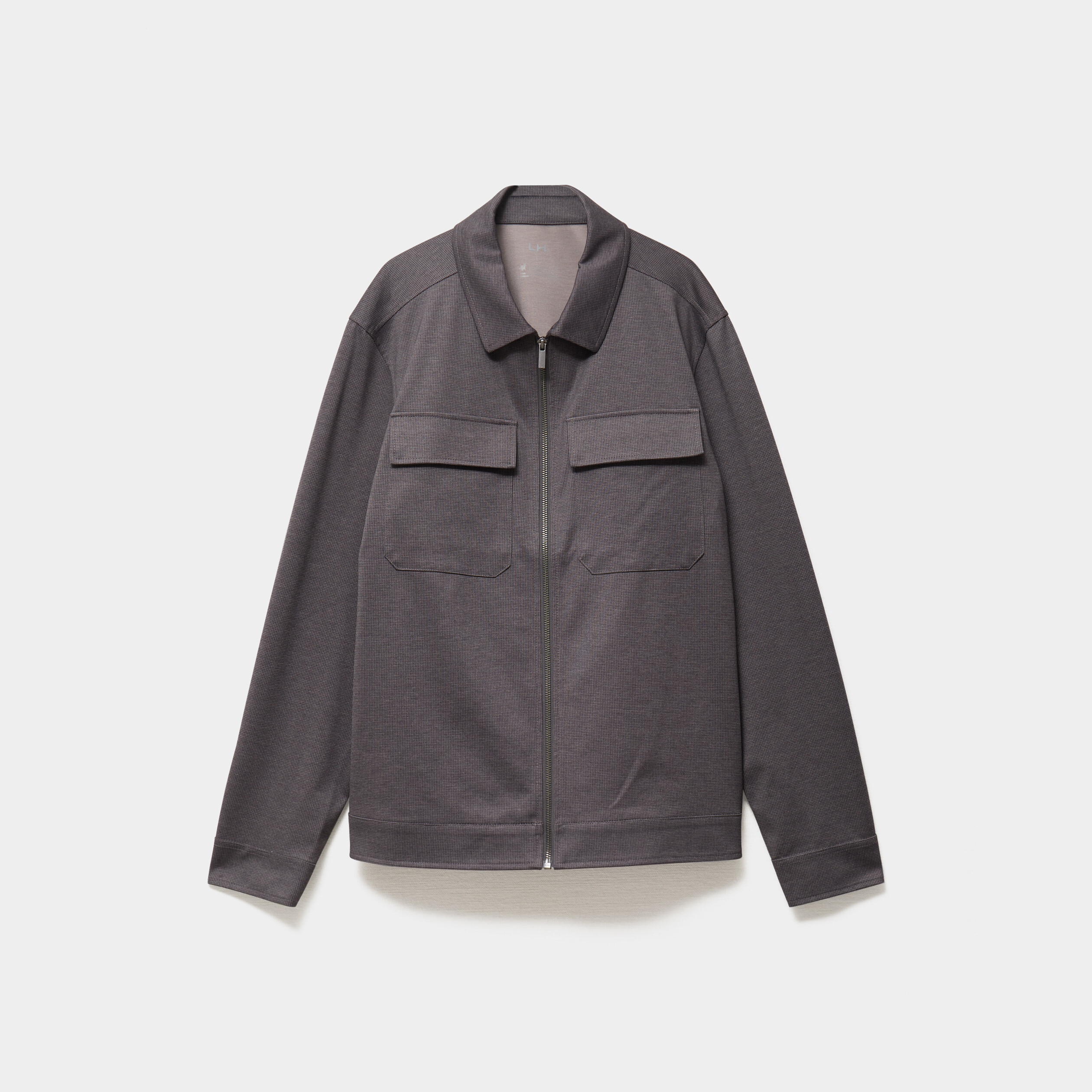 Surchemise zipp&eacute;e s&eacute;chage rapide gris homme