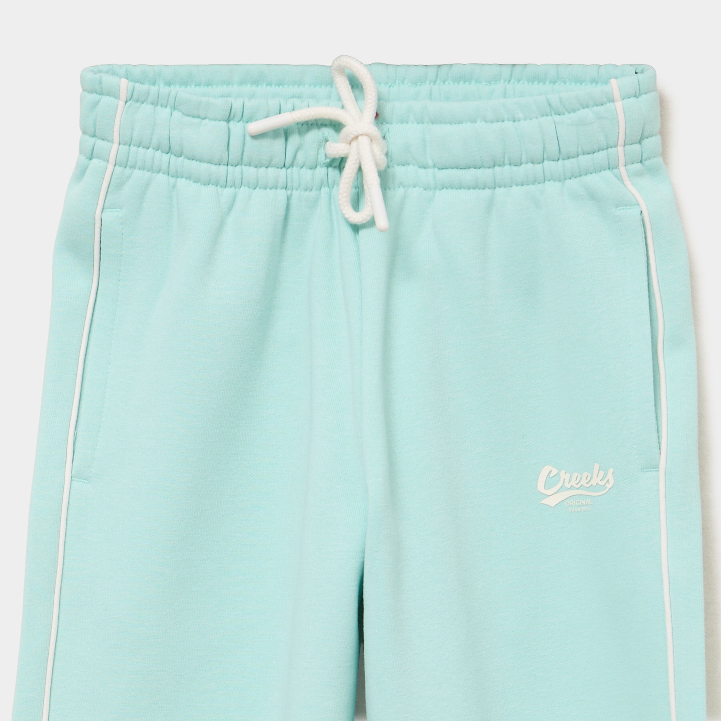 Pantalon de jogging wide leg vert pastel fille