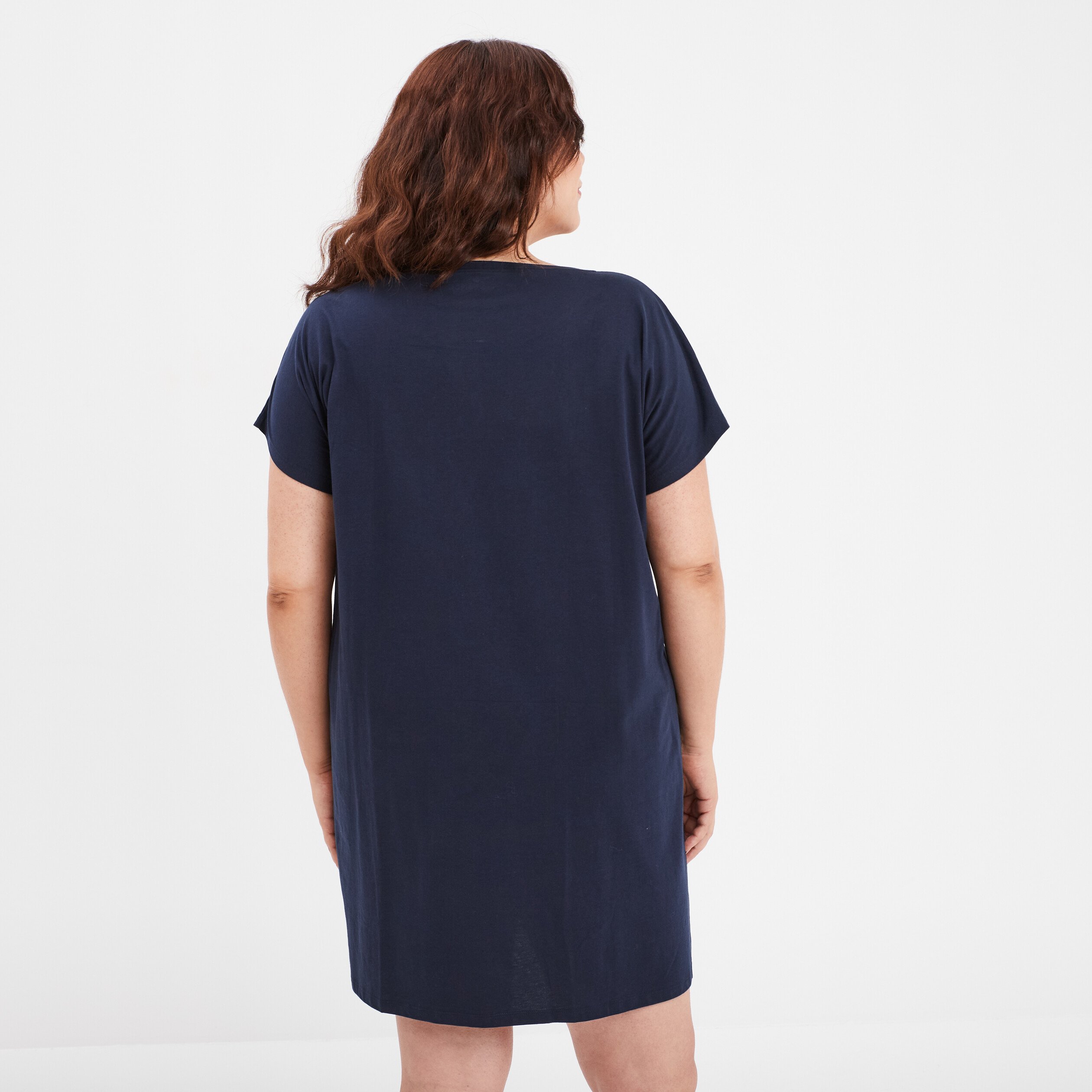 chemise de nuit manches courtes stitch bleu marine femmegt Chemise de nuit manches courtes Stitch bleu marine femme grande taille