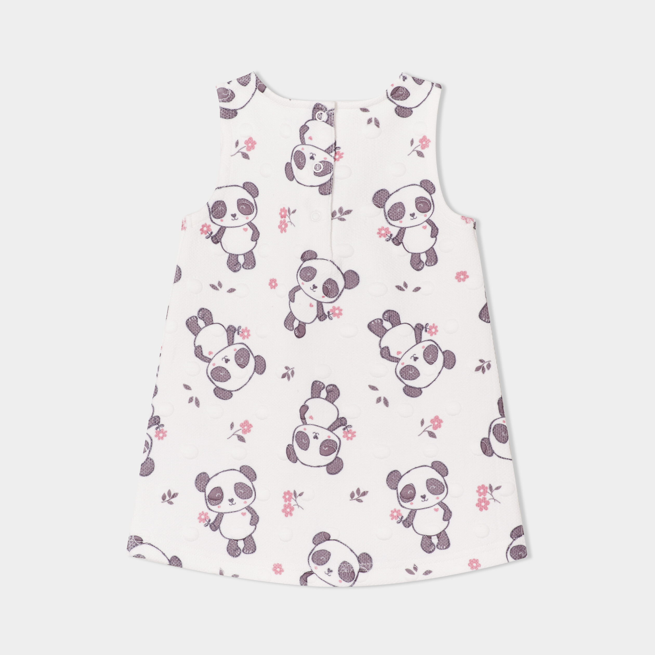 robe chasuble embossee ecru bebef Robe chasuble embossée ecru bébé fille