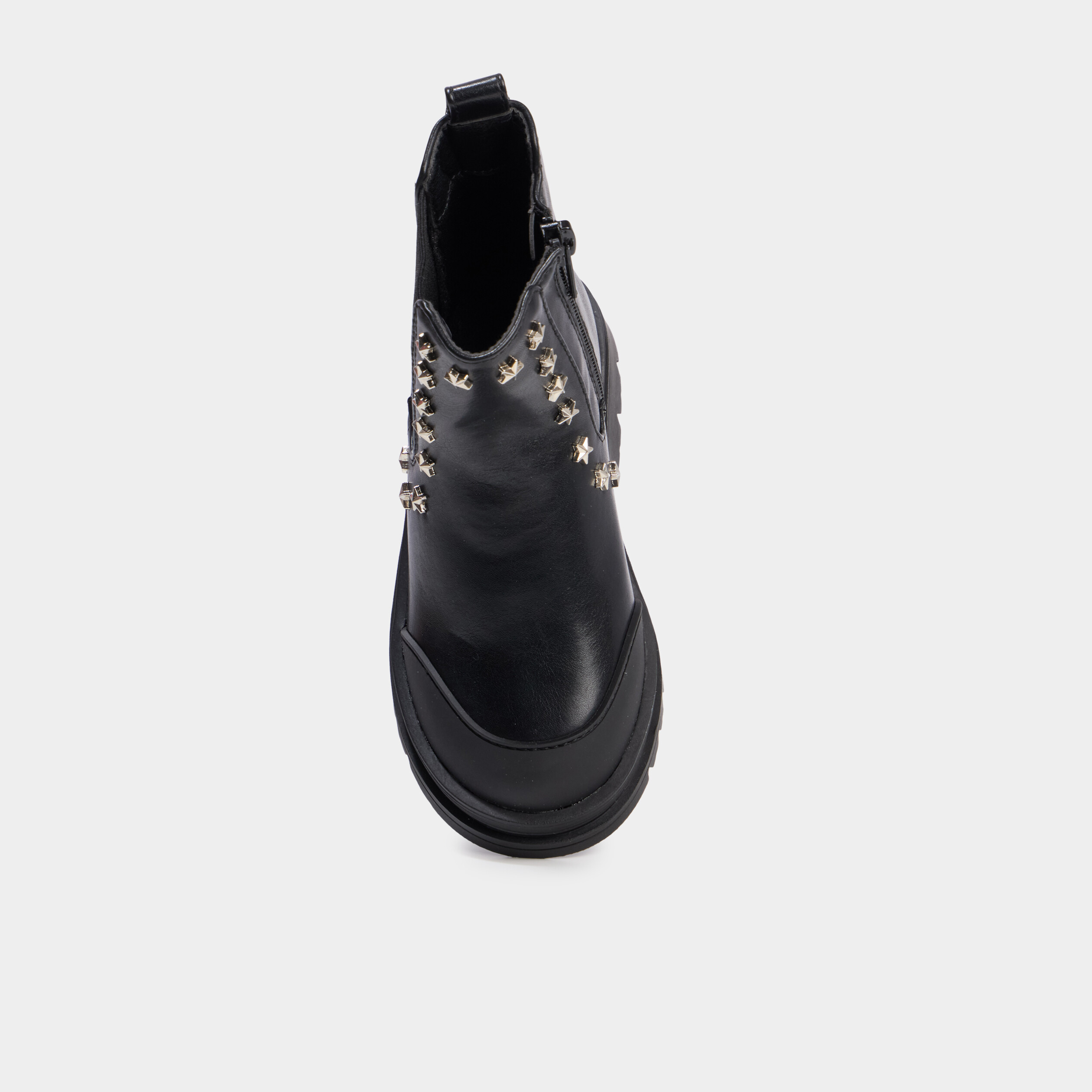 Bottines avec clous &eacute;toiles noir fille