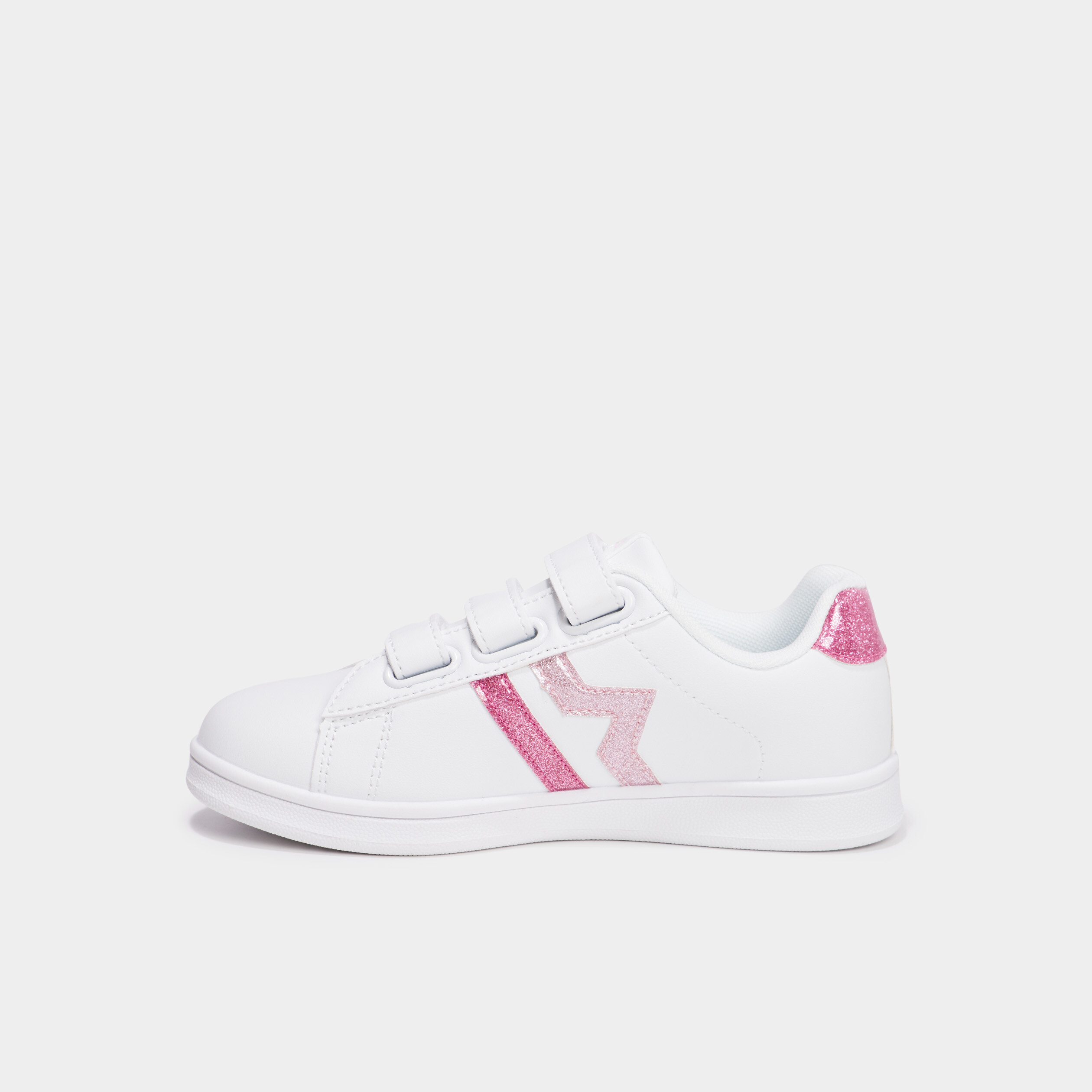 tennis basses a scratchs paillettes rose fille Tennis basses à scratchs paillettes rose fille