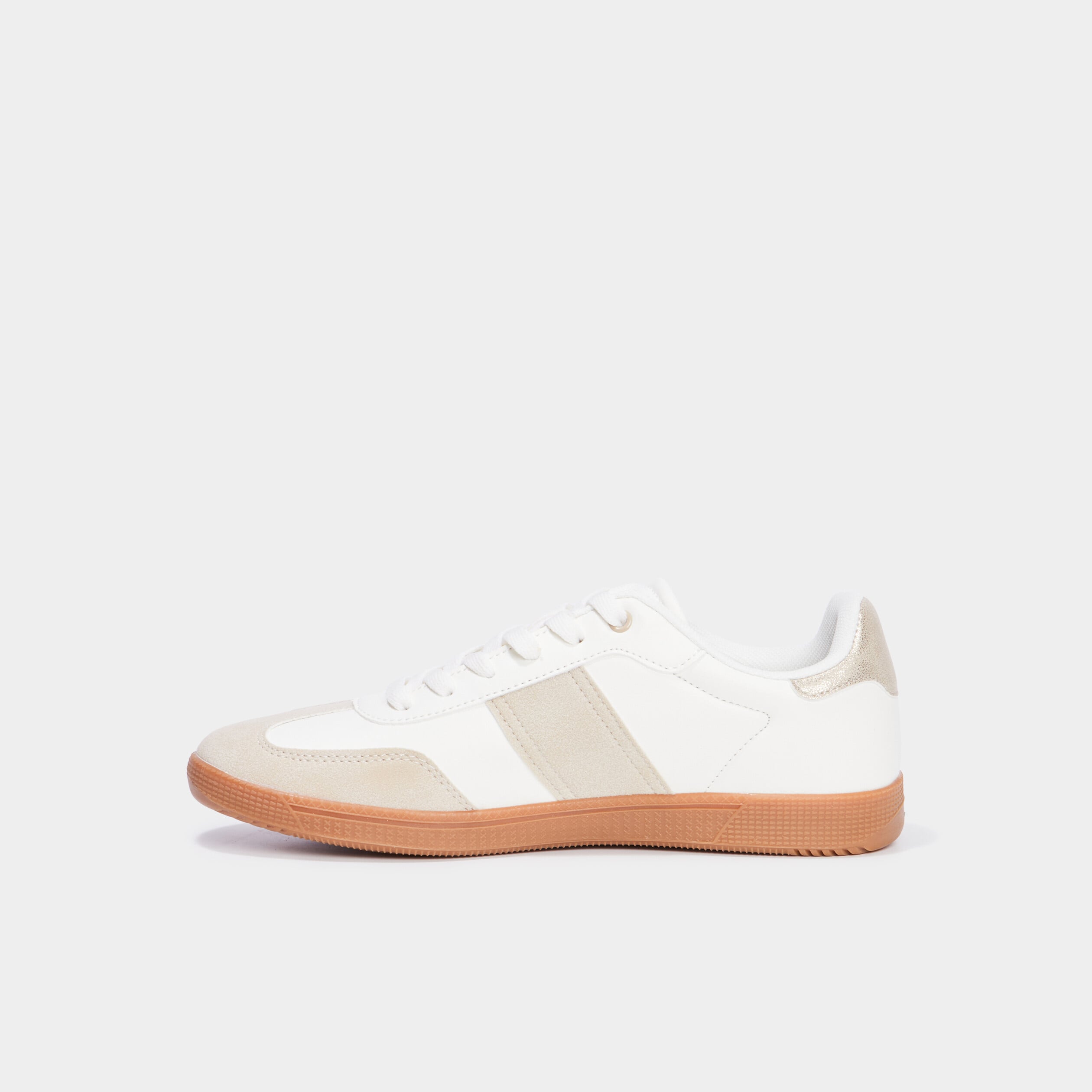 Tennis basses &agrave; lacets Creeks sable femme