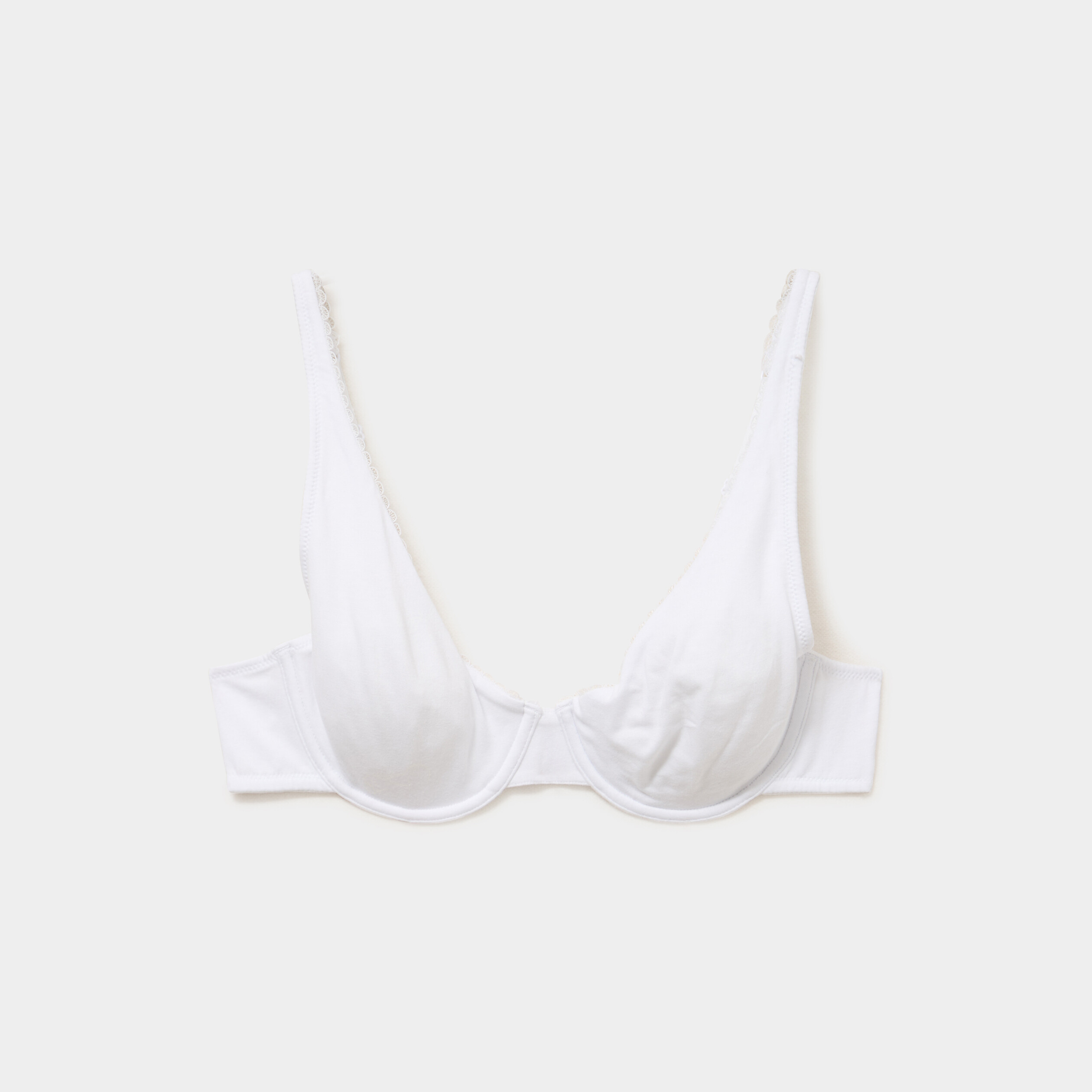 Soutien-gorge foulard coton majoritaire blanc femme