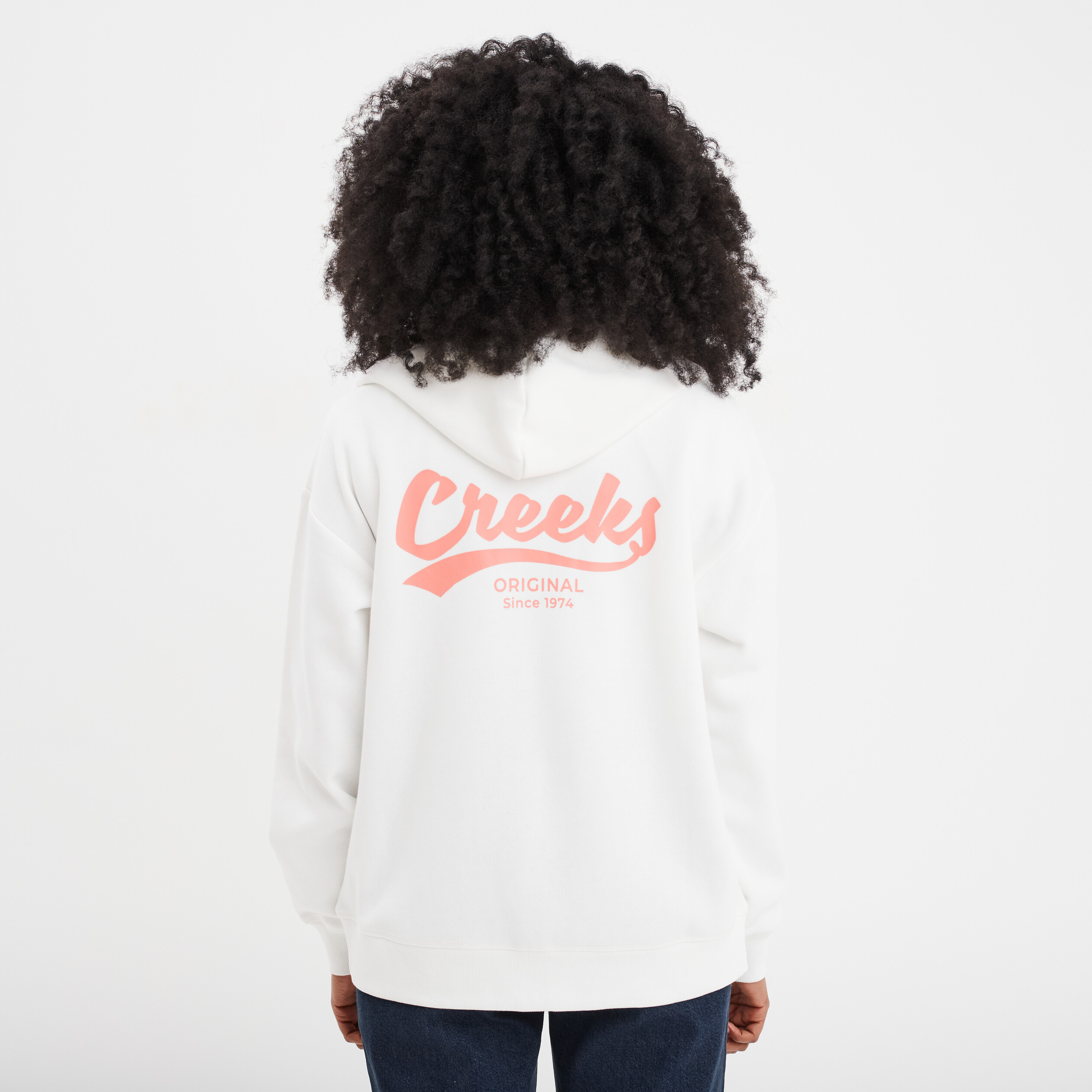 sweat zippe a capuche creeks original blanc femme Sweat zippé à capuche Creeks Original blanc femme