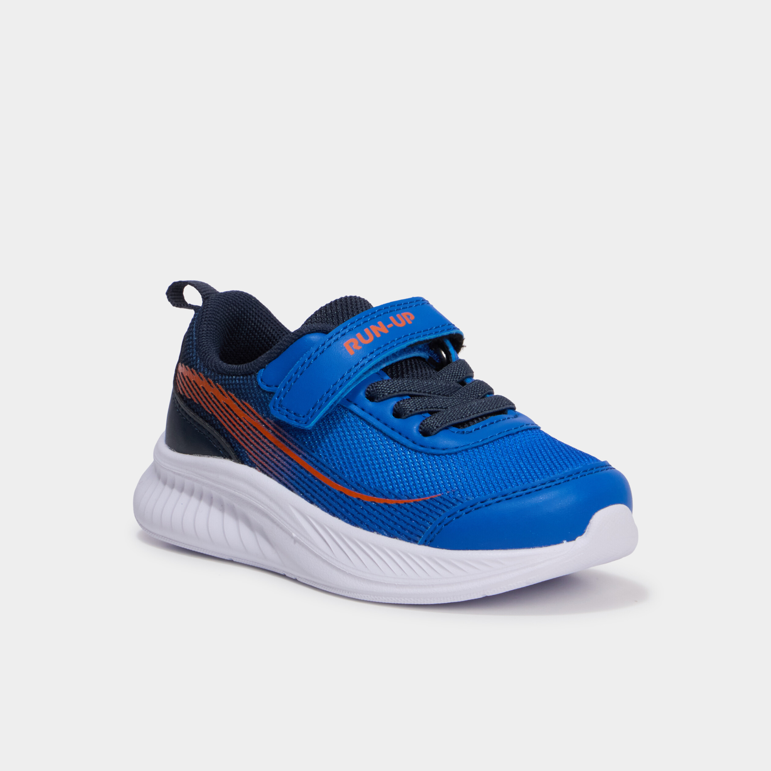 Baskets running &agrave; scratchs orange fluo gar&ccedil;on