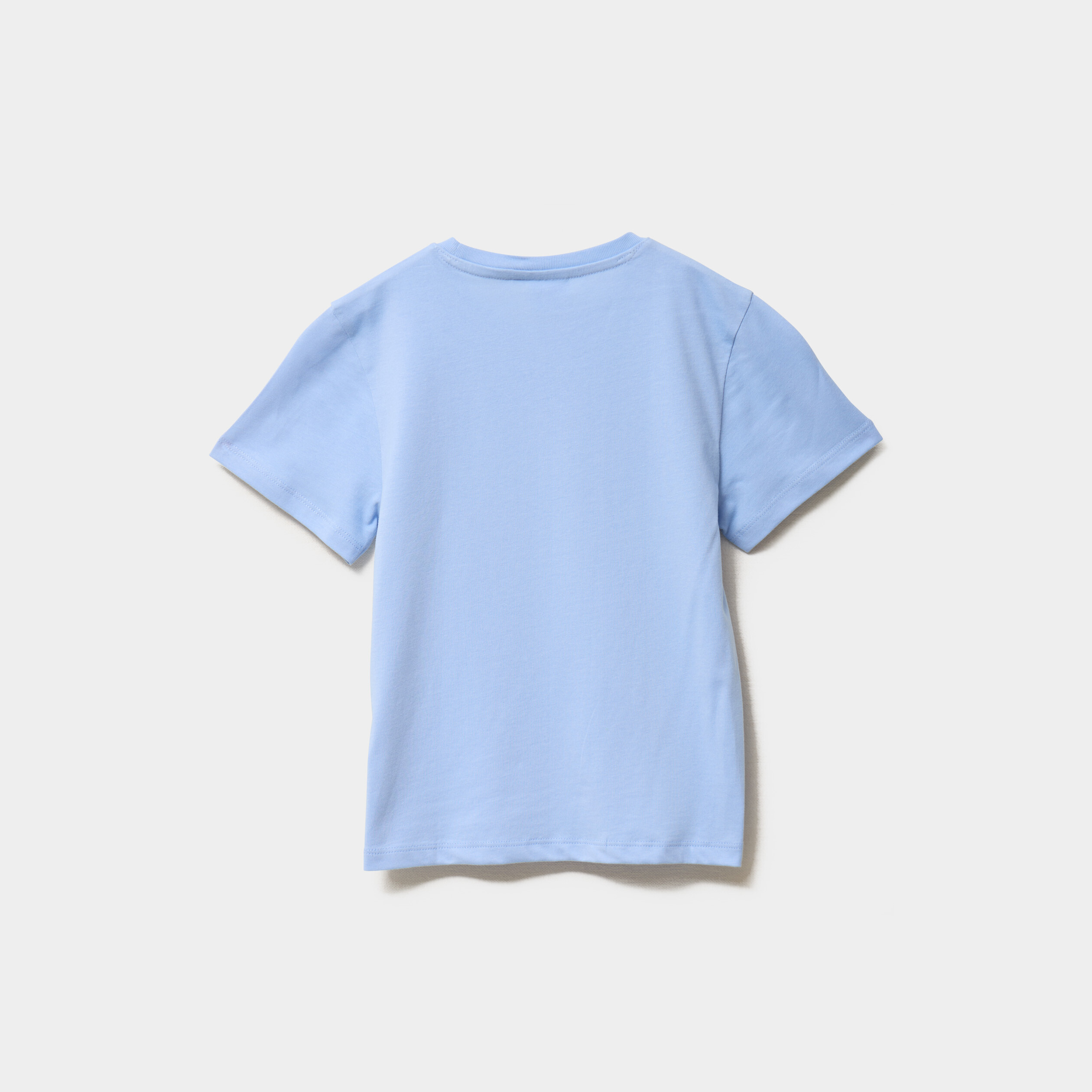 T-shirt manches courtes coton Stitch bleu fille