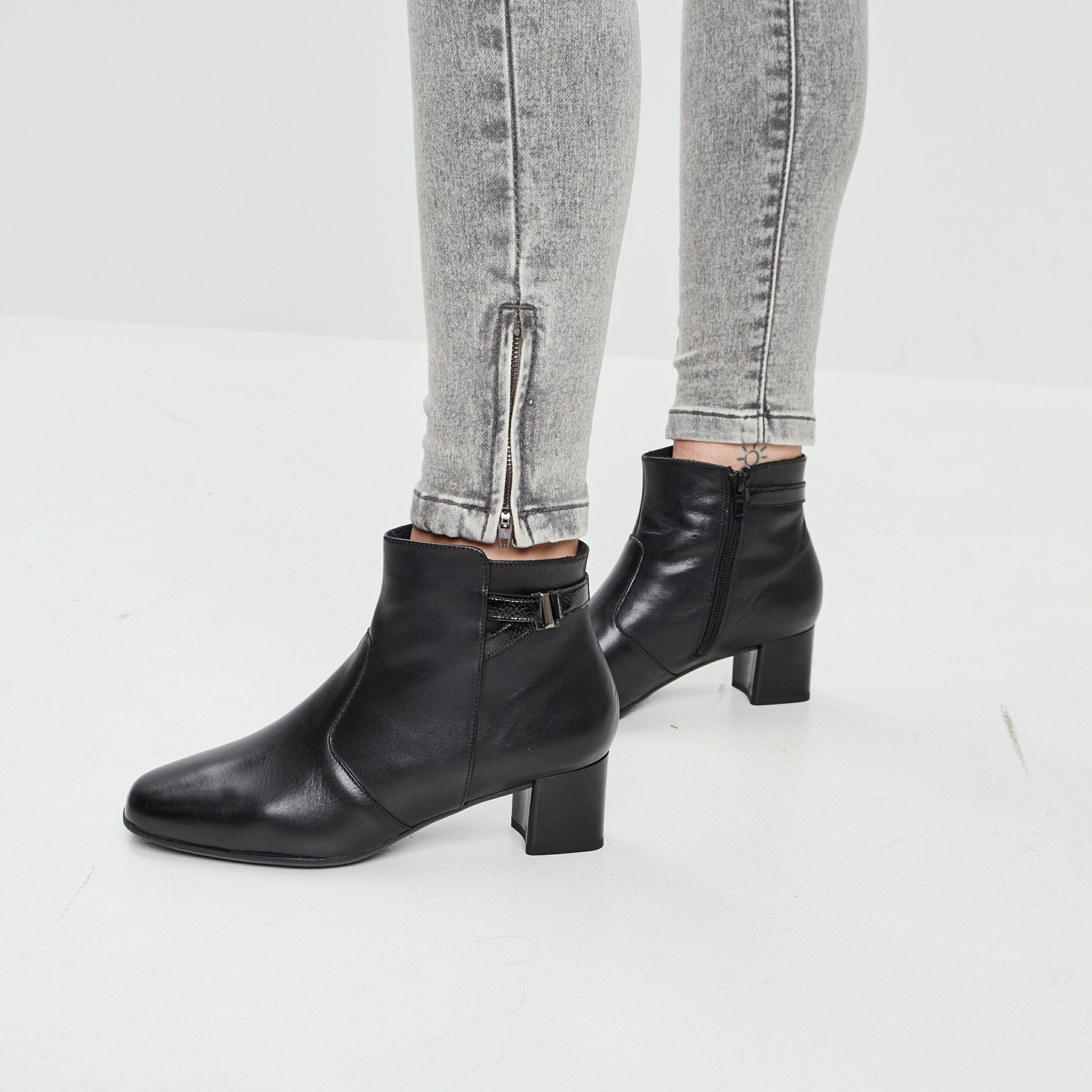 bottines a talons noir femme Bottines à talons noir femme